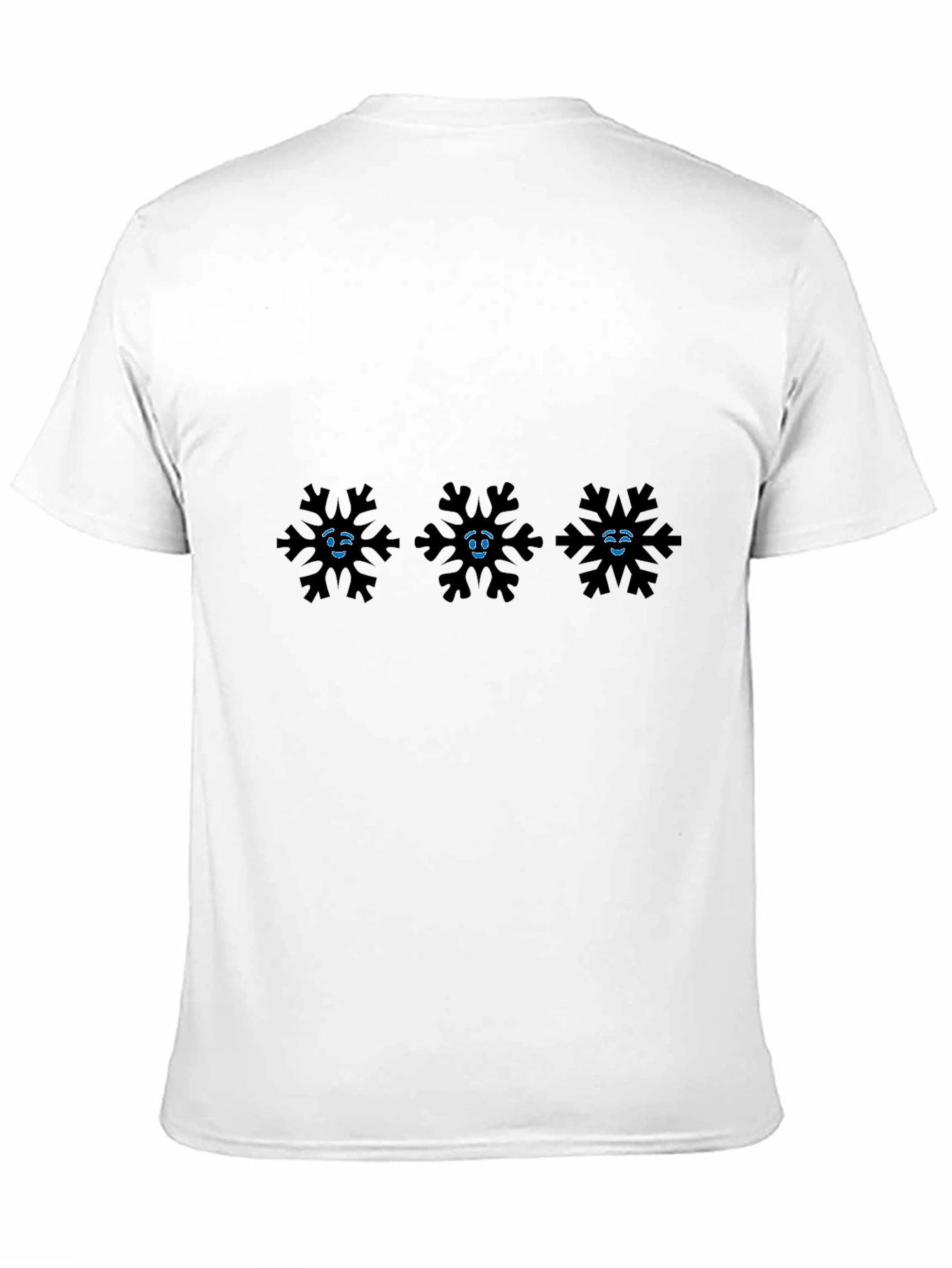 Snowflake Emoji T-Shirt - Black Graphic Tee
