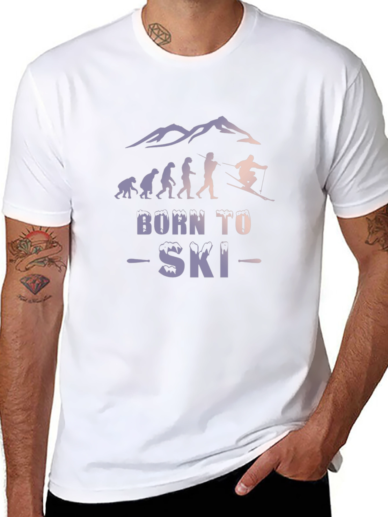 Born to Ski Evolution Graphic T-Shirt