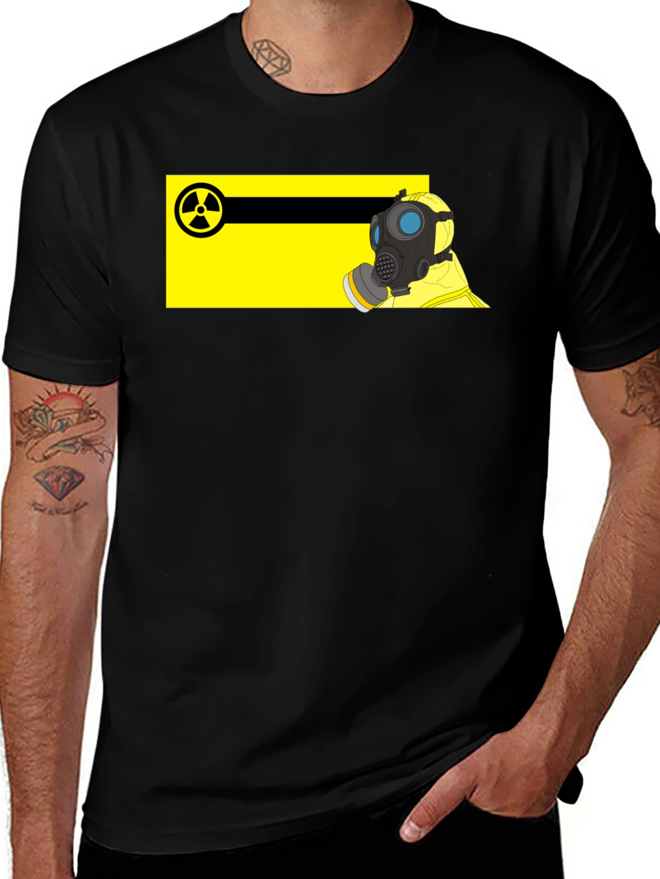 Hazmat Suit Graphic T-Shirt - Biohazard Protection
