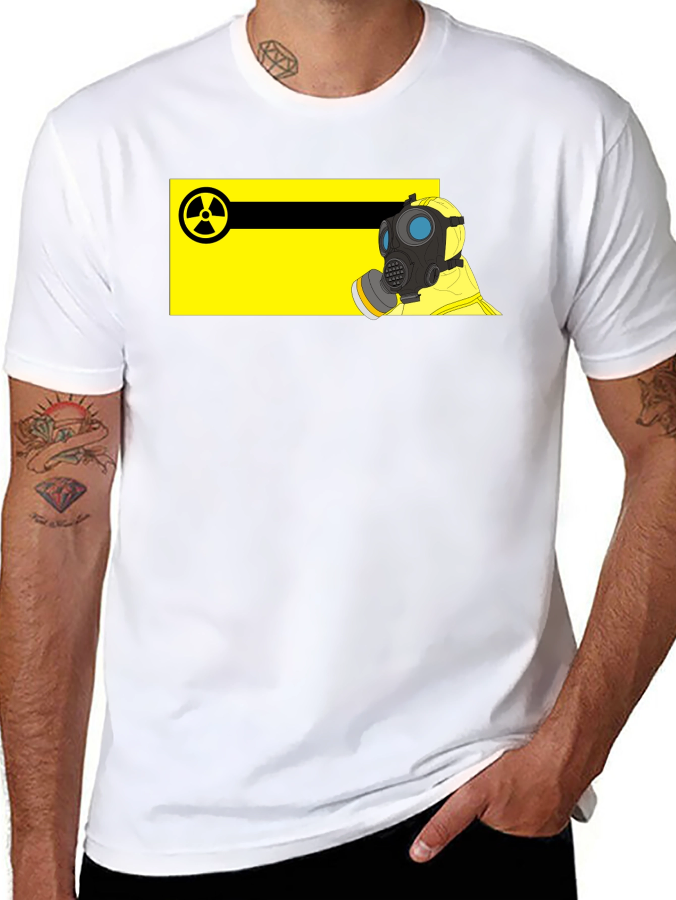 Hazmat Suit Graphic T-Shirt - Biohazard Protection