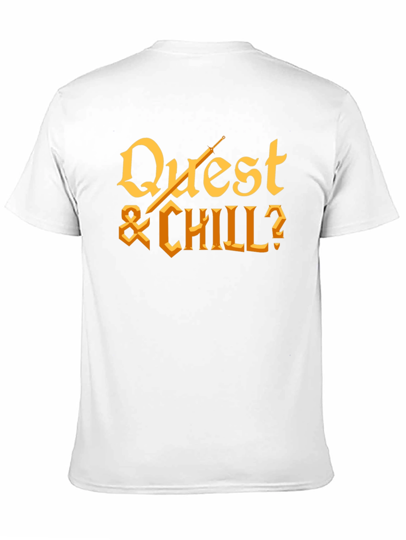 Quest & Chill? Graphic Tee - Black Cotton T-Shirt