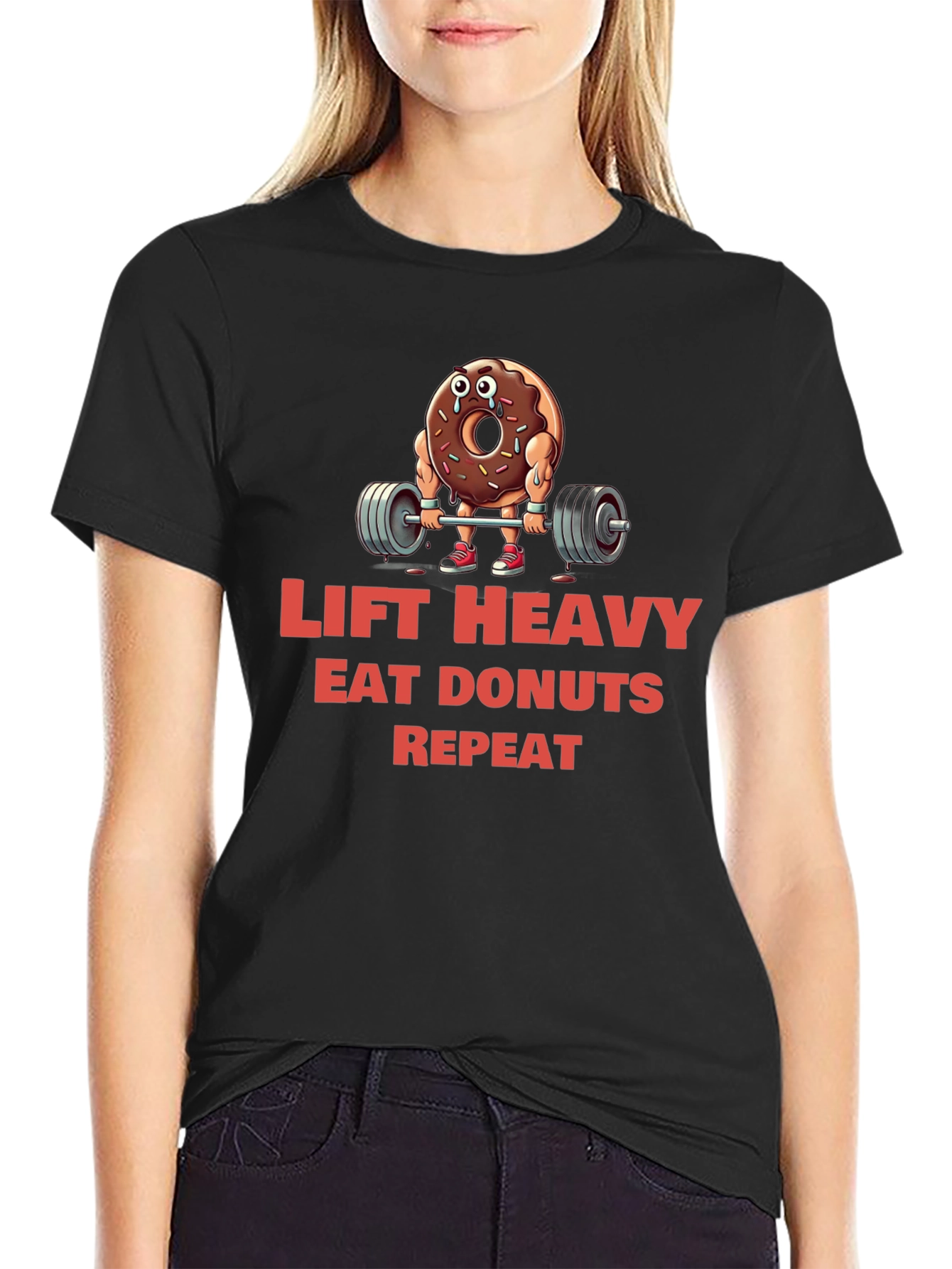 Lift Heavy Eat Donuts T-Shirt
