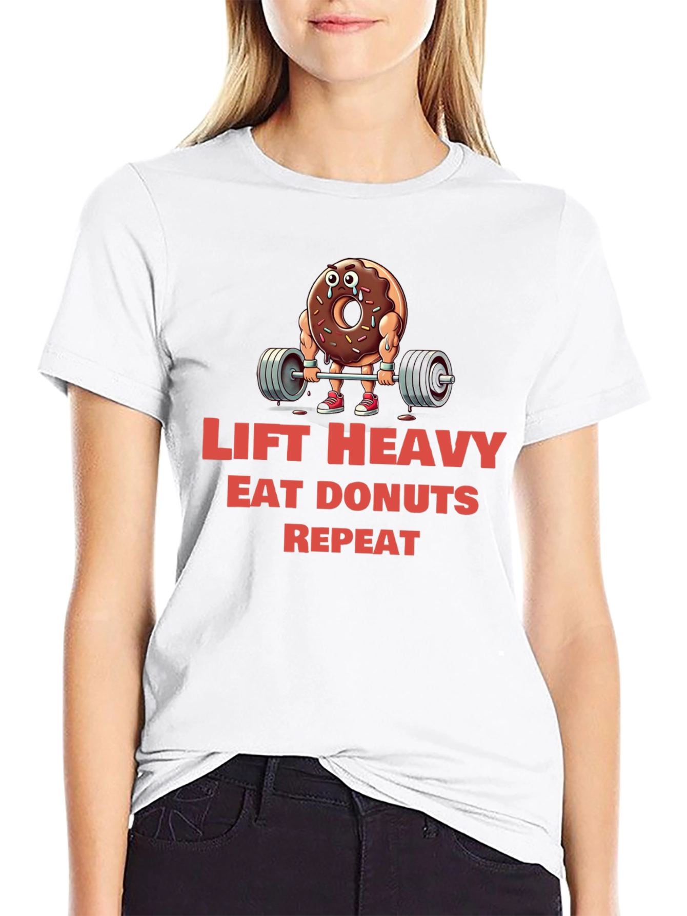 Lift Heavy Eat Donuts T-Shirt
