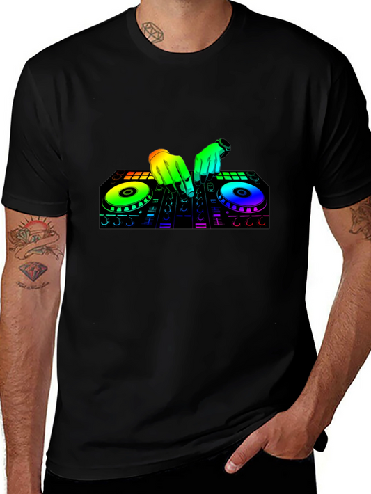 DJ Mixer Graphic T-Shirt - Music Lover Tee