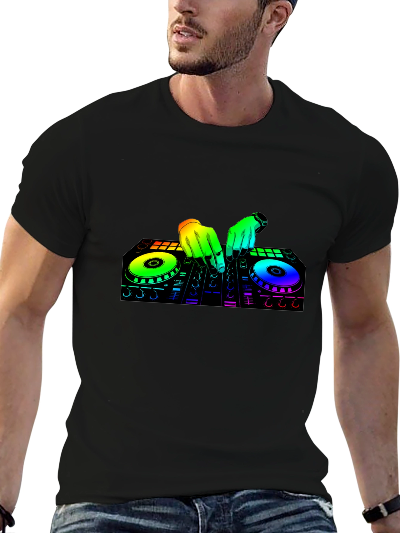 DJ Mixer Graphic T-Shirt - Music Lover Tee