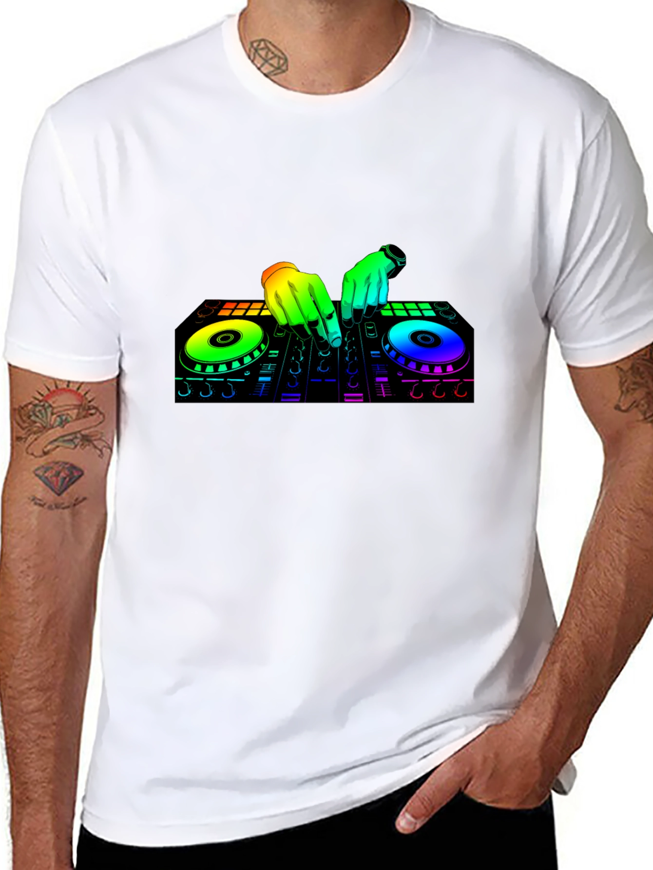 DJ Mixer Graphic T-Shirt - Music Lover Tee