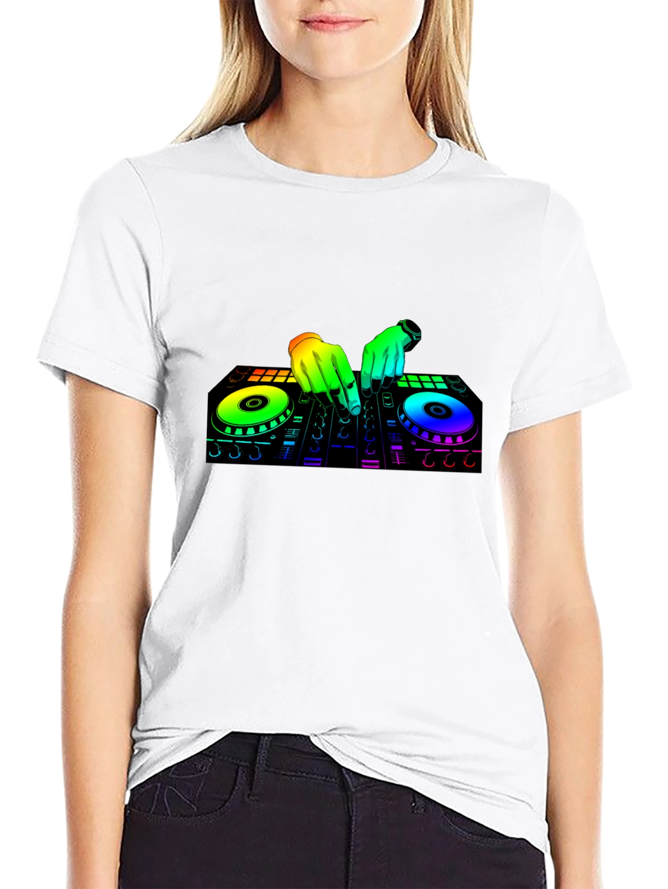 DJ Mixer Graphic T-Shirt - Music Lover Tee
