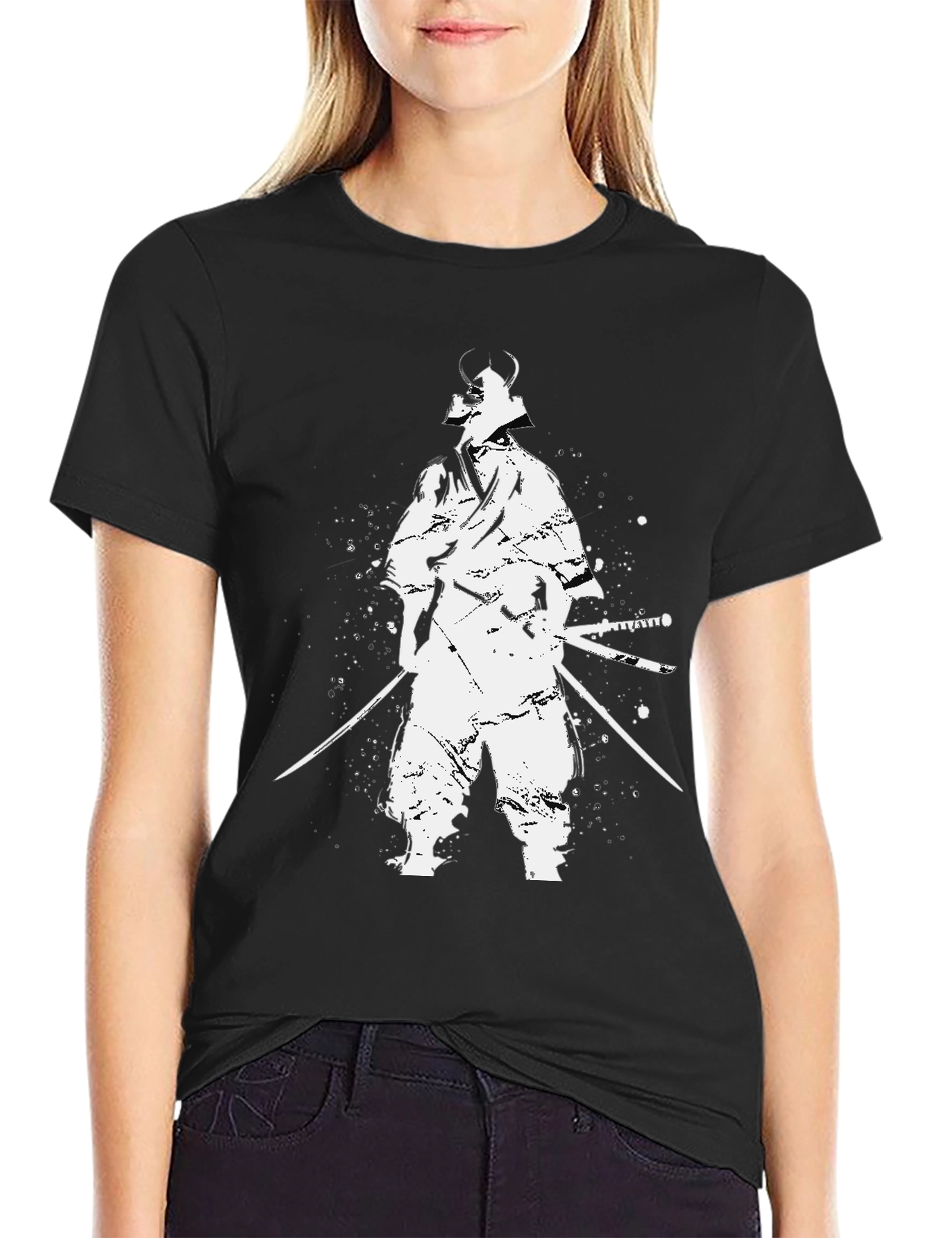 Samurai Warrior Graphic Black T-Shirt
