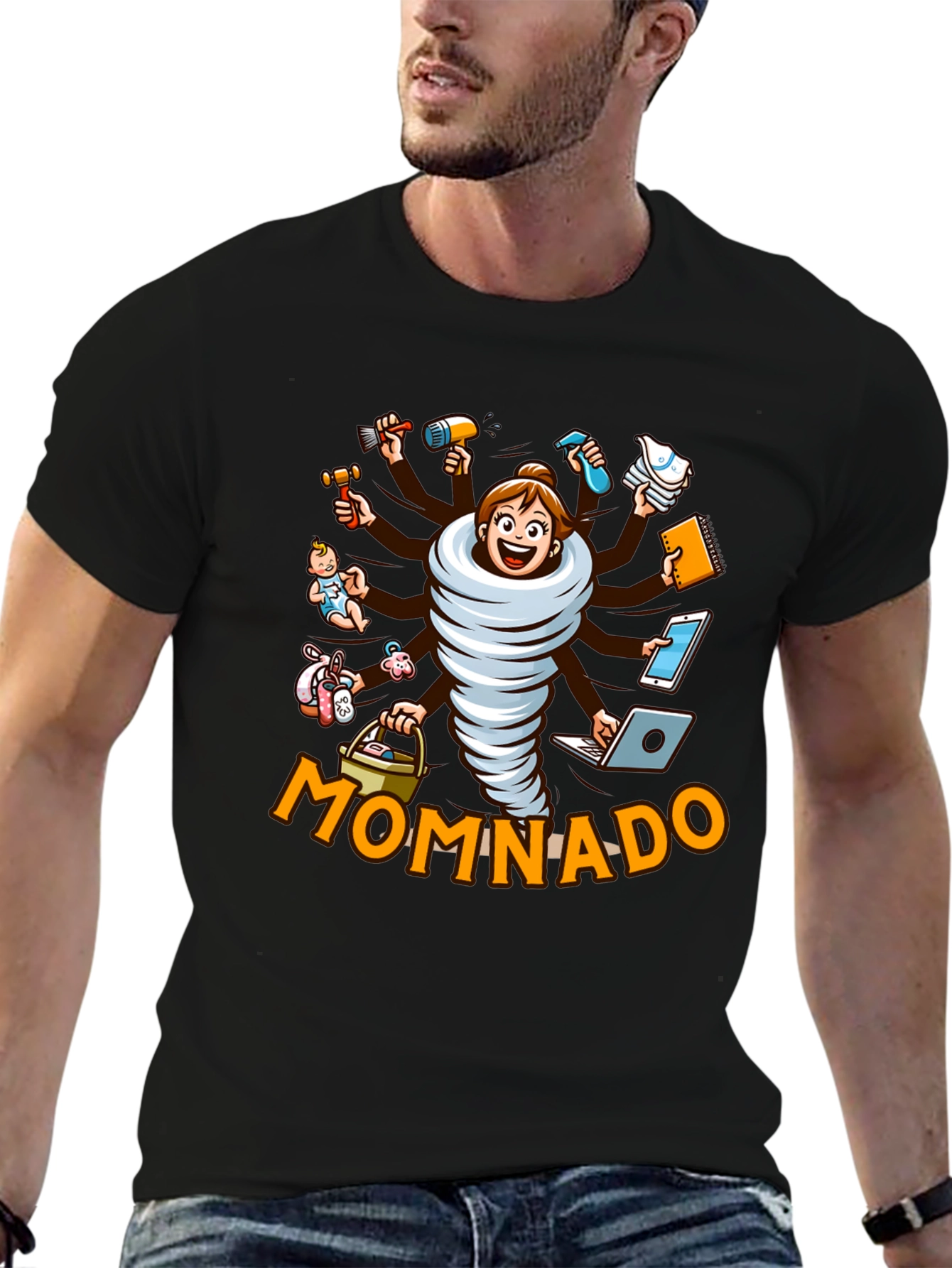 Momnado Graphic T-Shirt - Busy Mom Humor