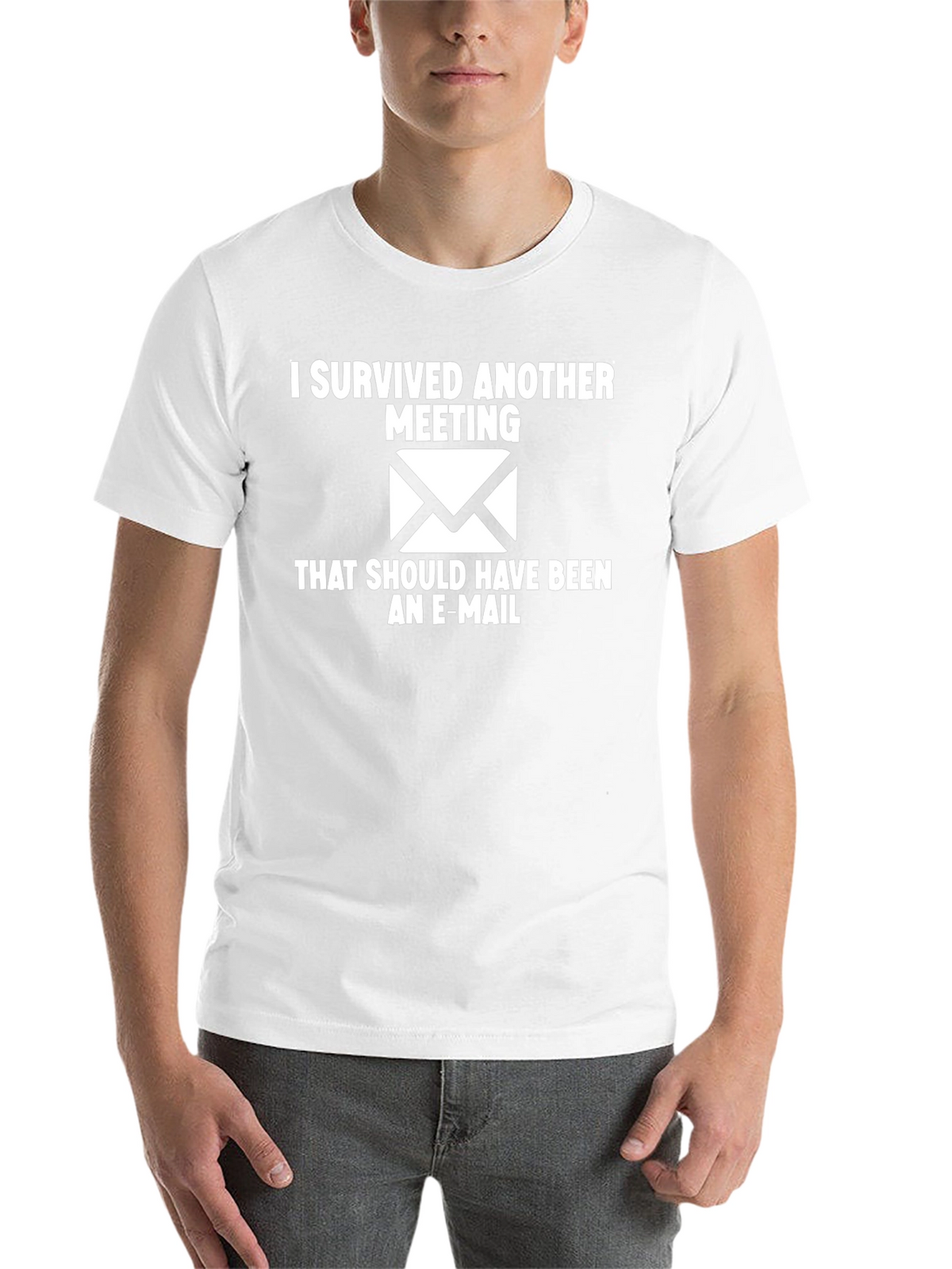 I Survived Another Meeting Black T-Shirt