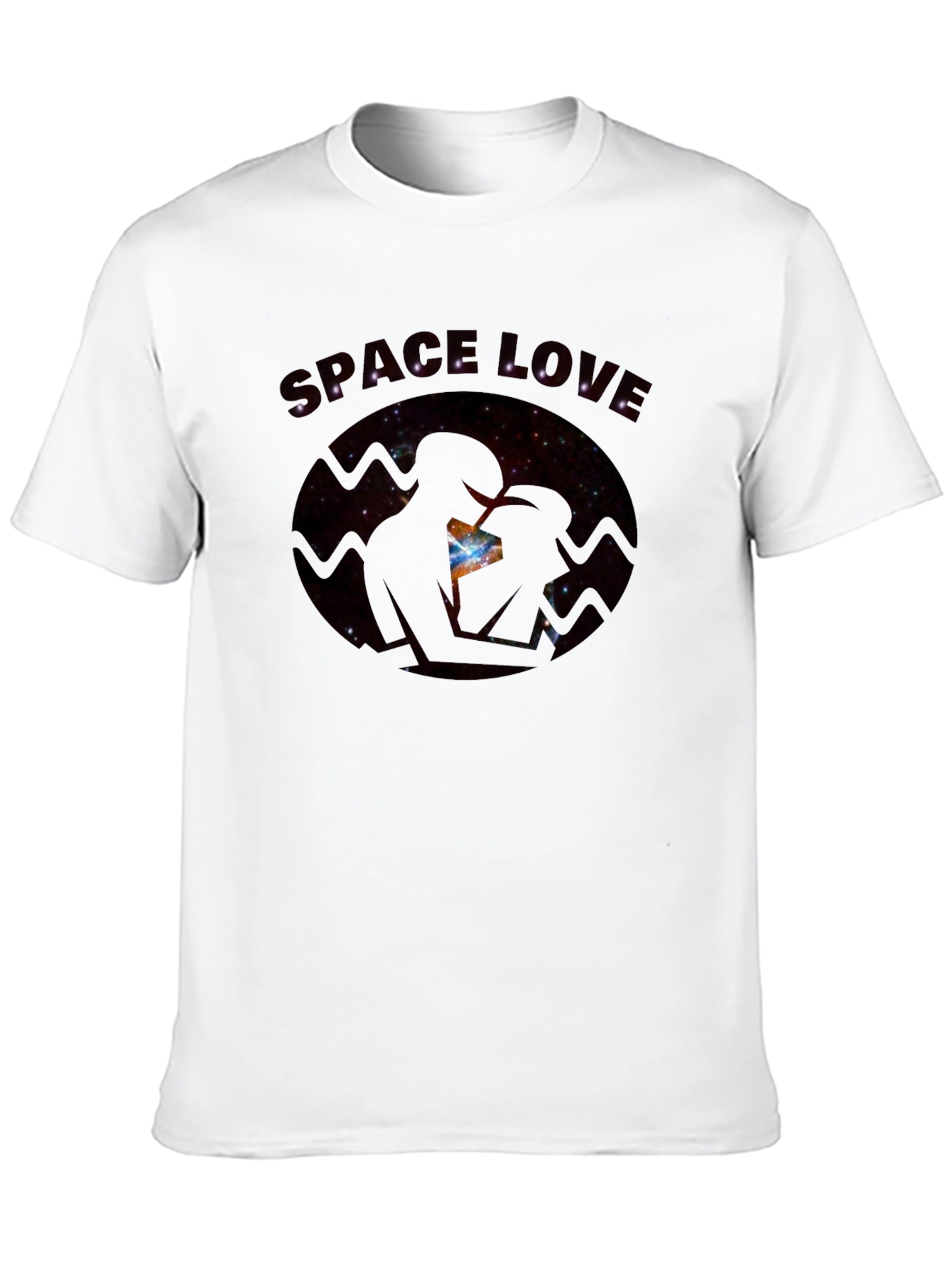Space Love Graphic T-Shirt - Mens Black Tee