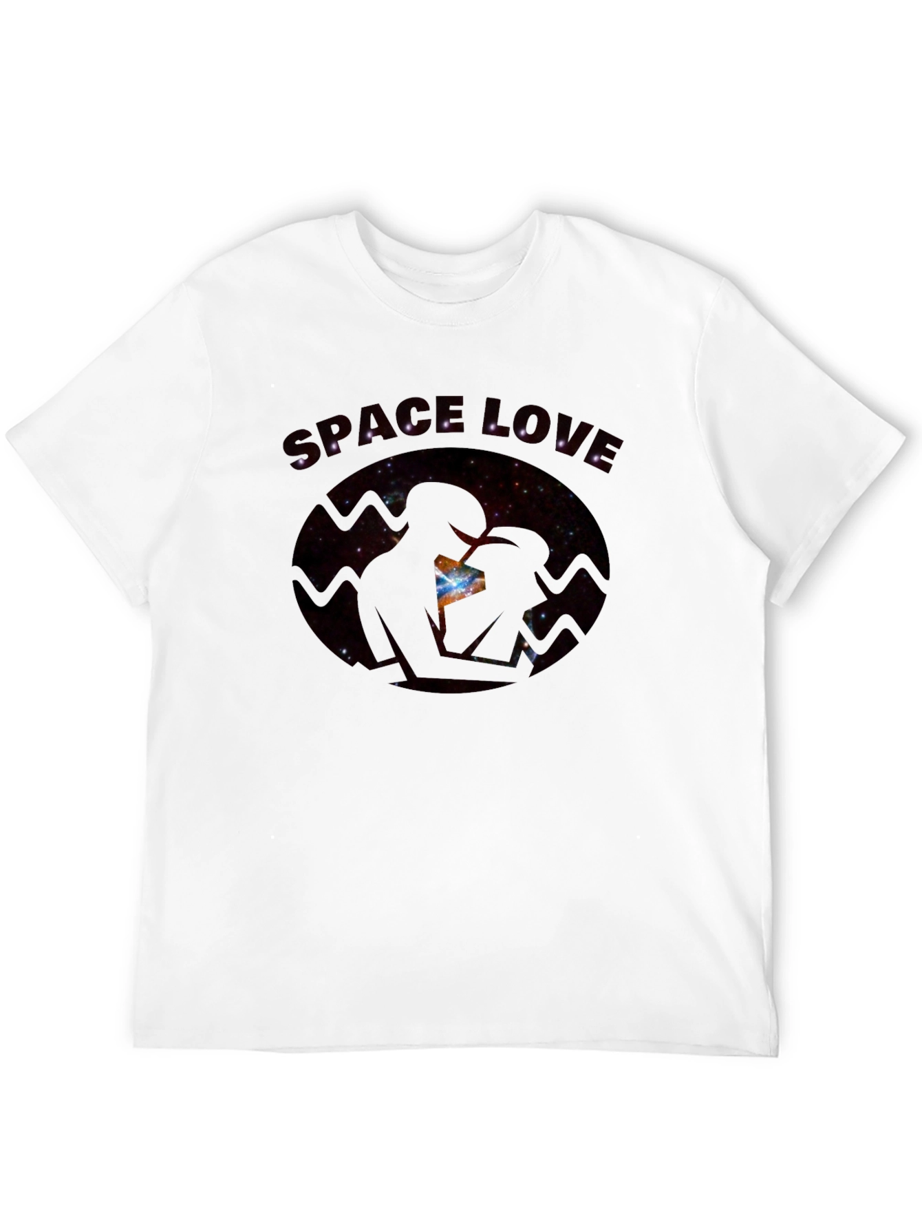Space Love Graphic T-Shirt - Mens Black Tee