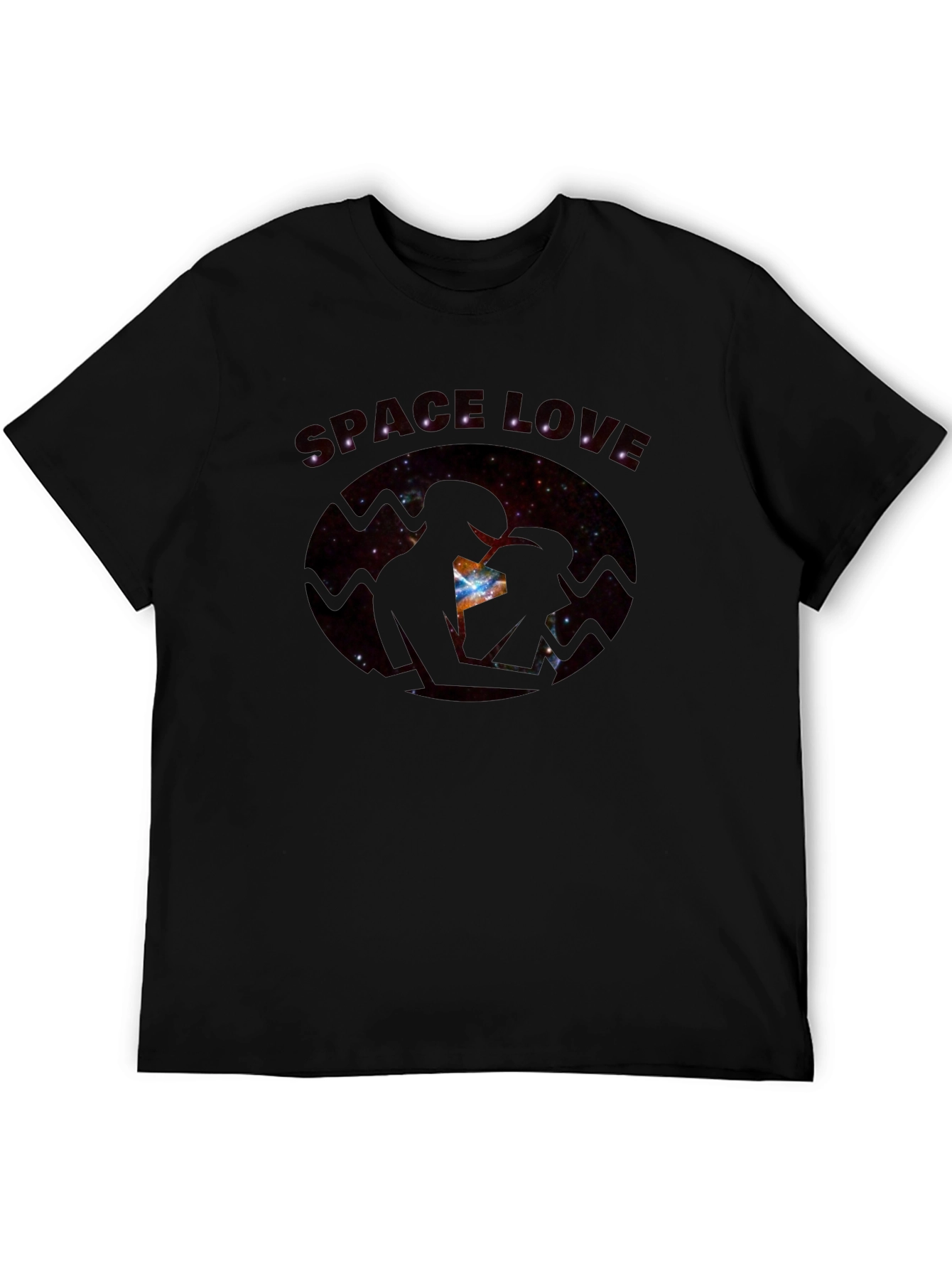 Space Love Graphic T-Shirt - Mens Black Tee