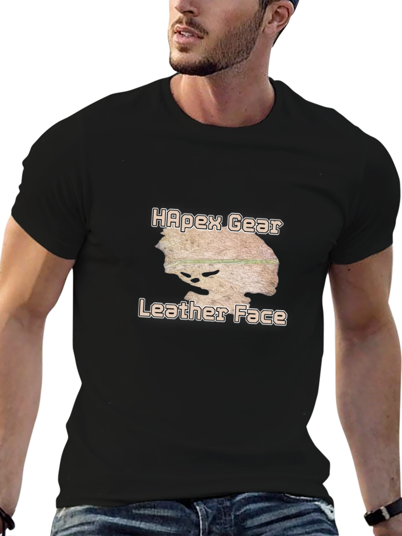 Leather Face Graphic Tee - Apex Gear
