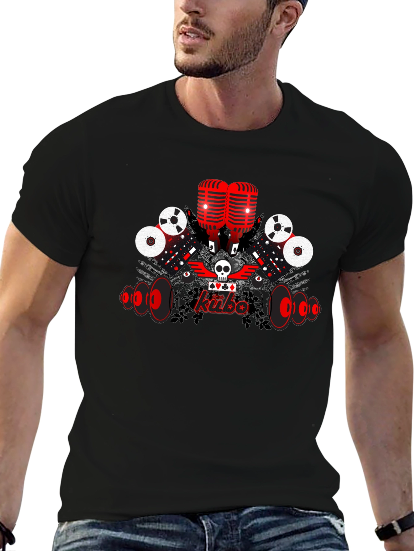 Retro Music Graphic T-Shirt - Rock n Roll Style