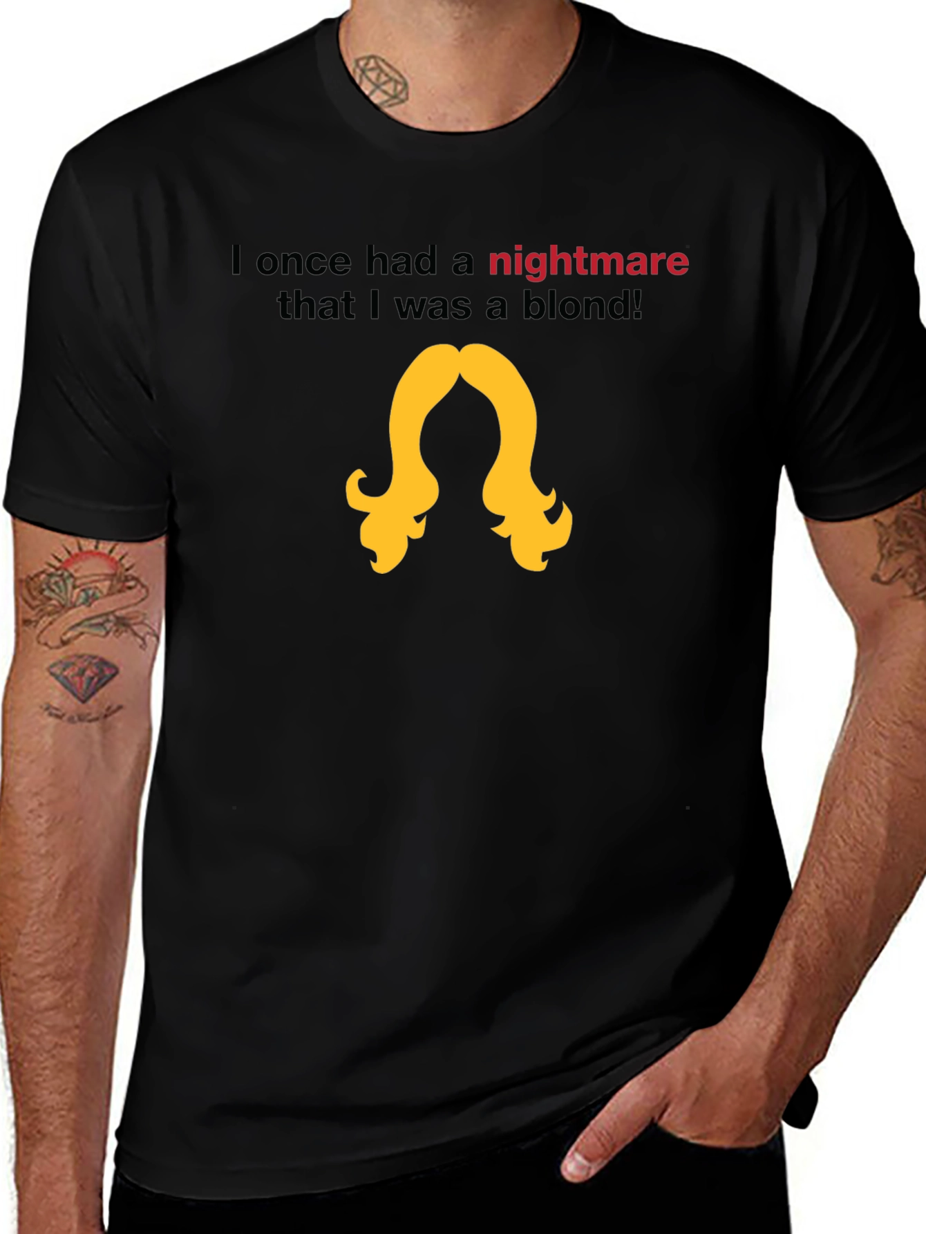 Nightmare Blond T-Shirt - Black