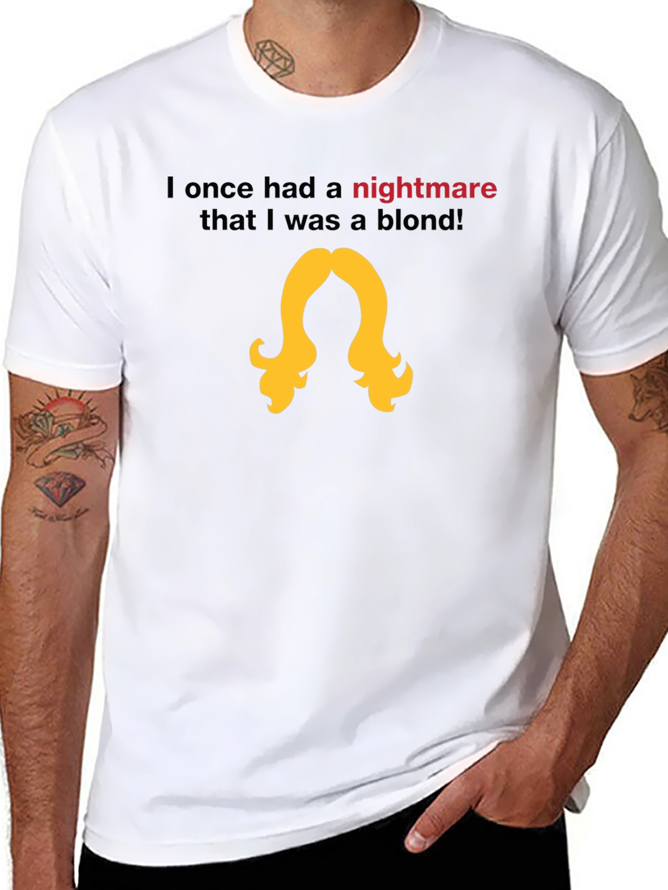 Nightmare Blond T-Shirt - Black