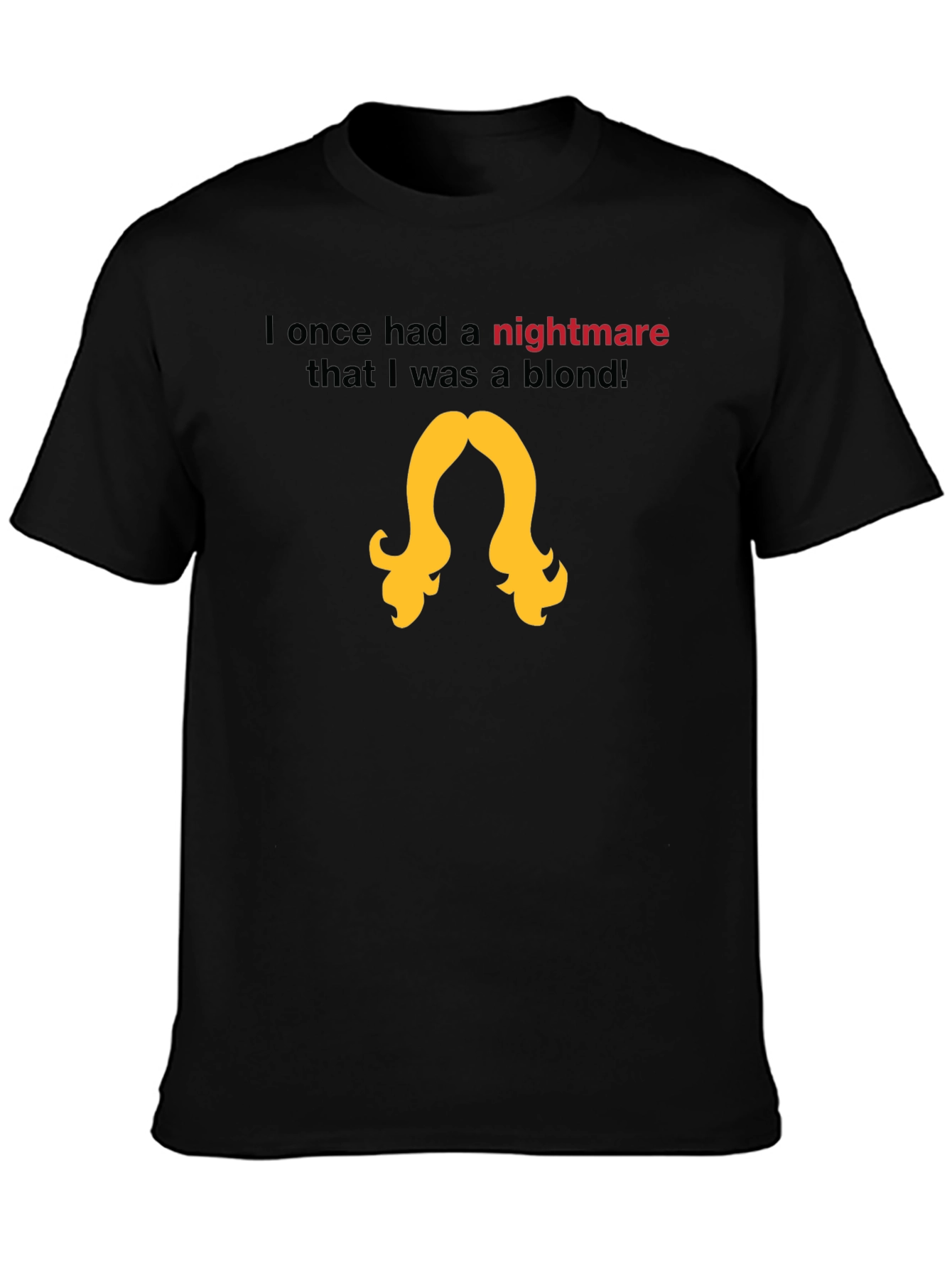 Nightmare Blond T-Shirt - Black