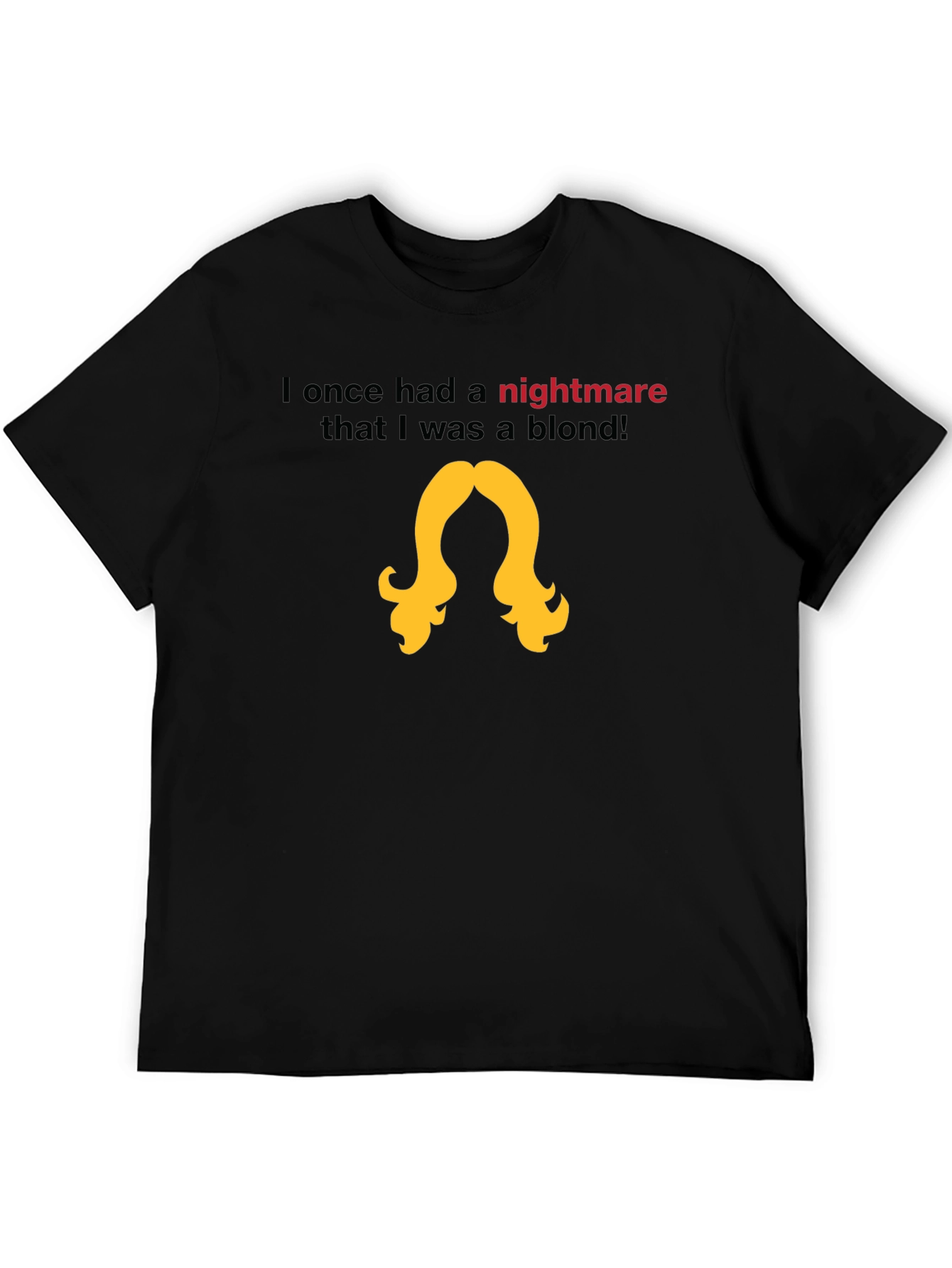 Nightmare Blond T-Shirt - Black
