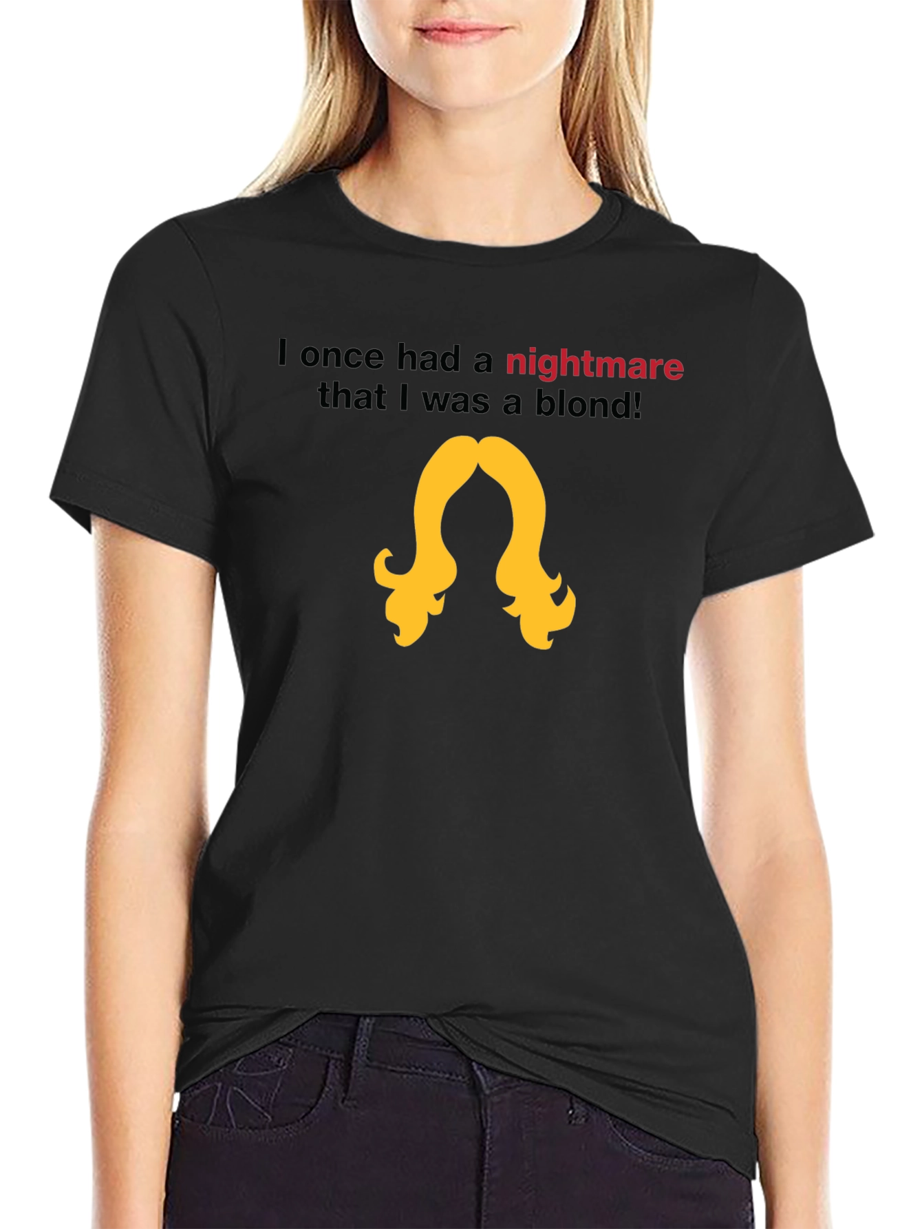 Nightmare Blond T-Shirt - Black