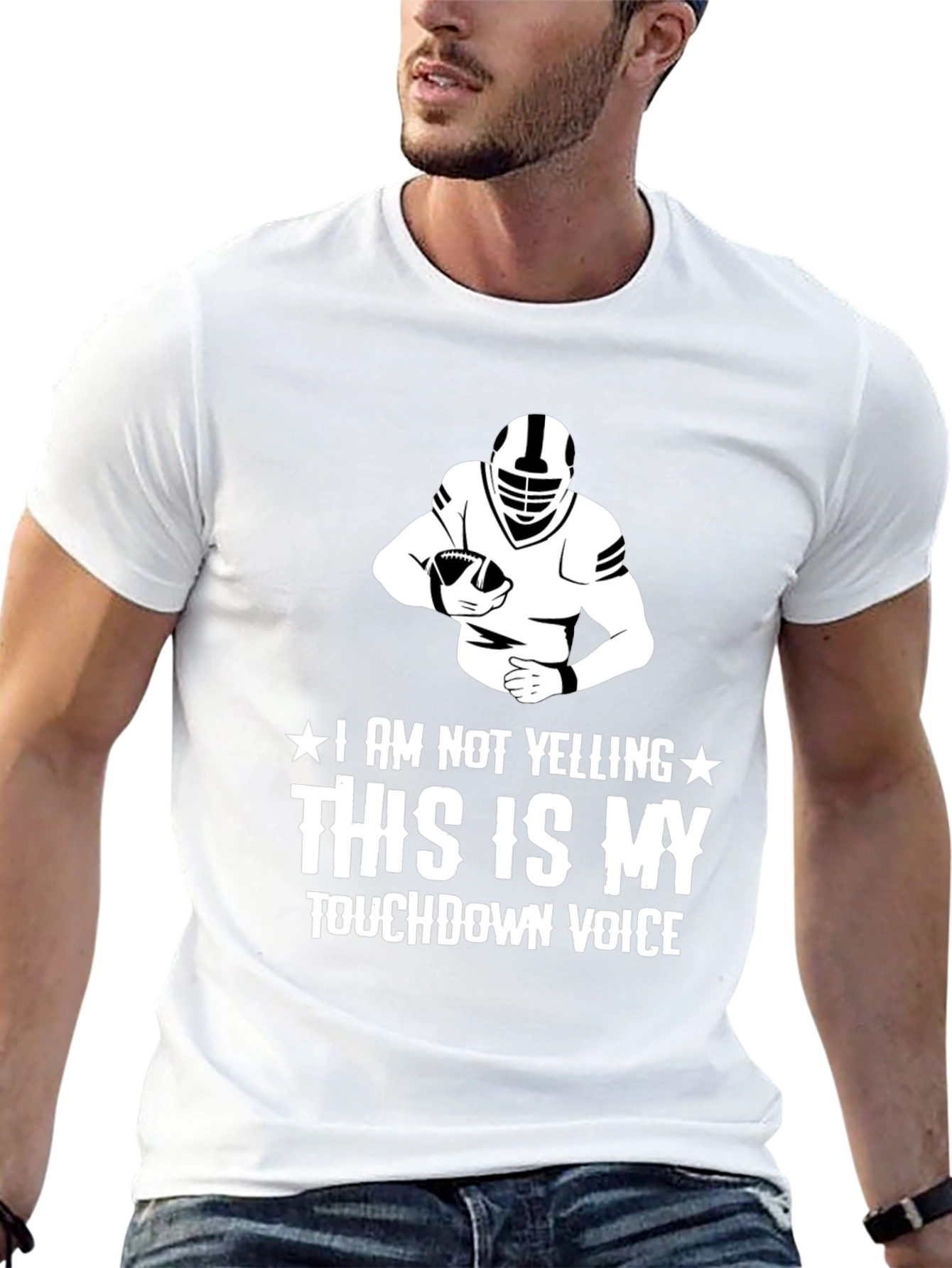 Touchdown Voice Graphic T-Shirt Football Fan Tee