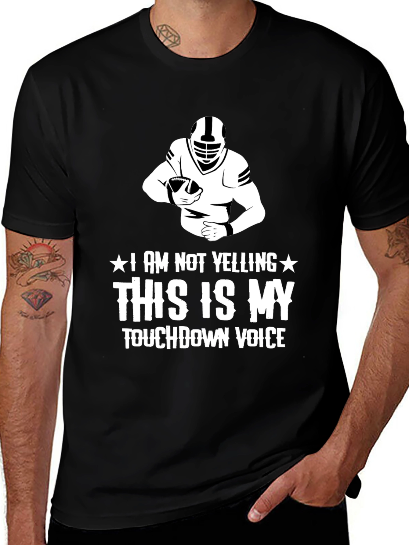 Touchdown Voice Graphic T-Shirt Football Fan Tee