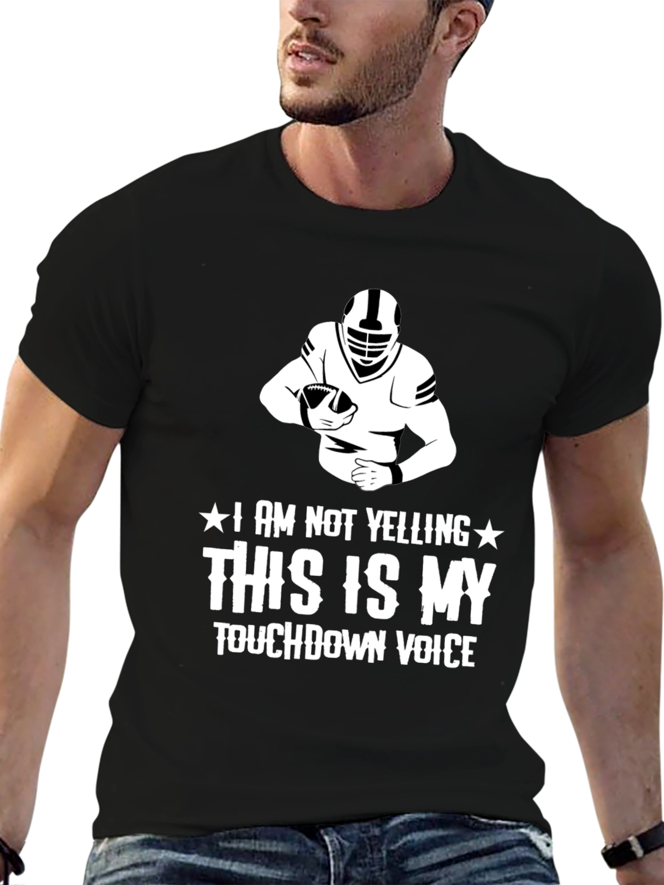 Touchdown Voice Graphic T-Shirt Football Fan Tee