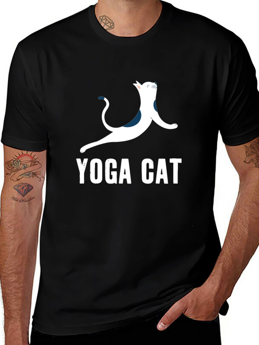 Yoga Cat T-Shirt - Cool Graphic Tee
