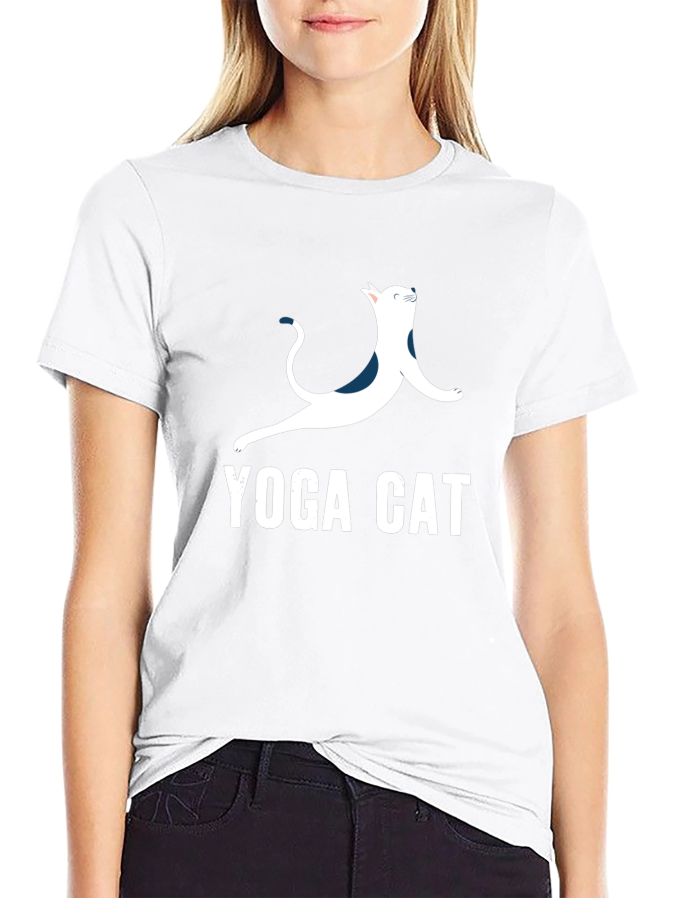 Yoga Cat T-Shirt - Cool Graphic Tee