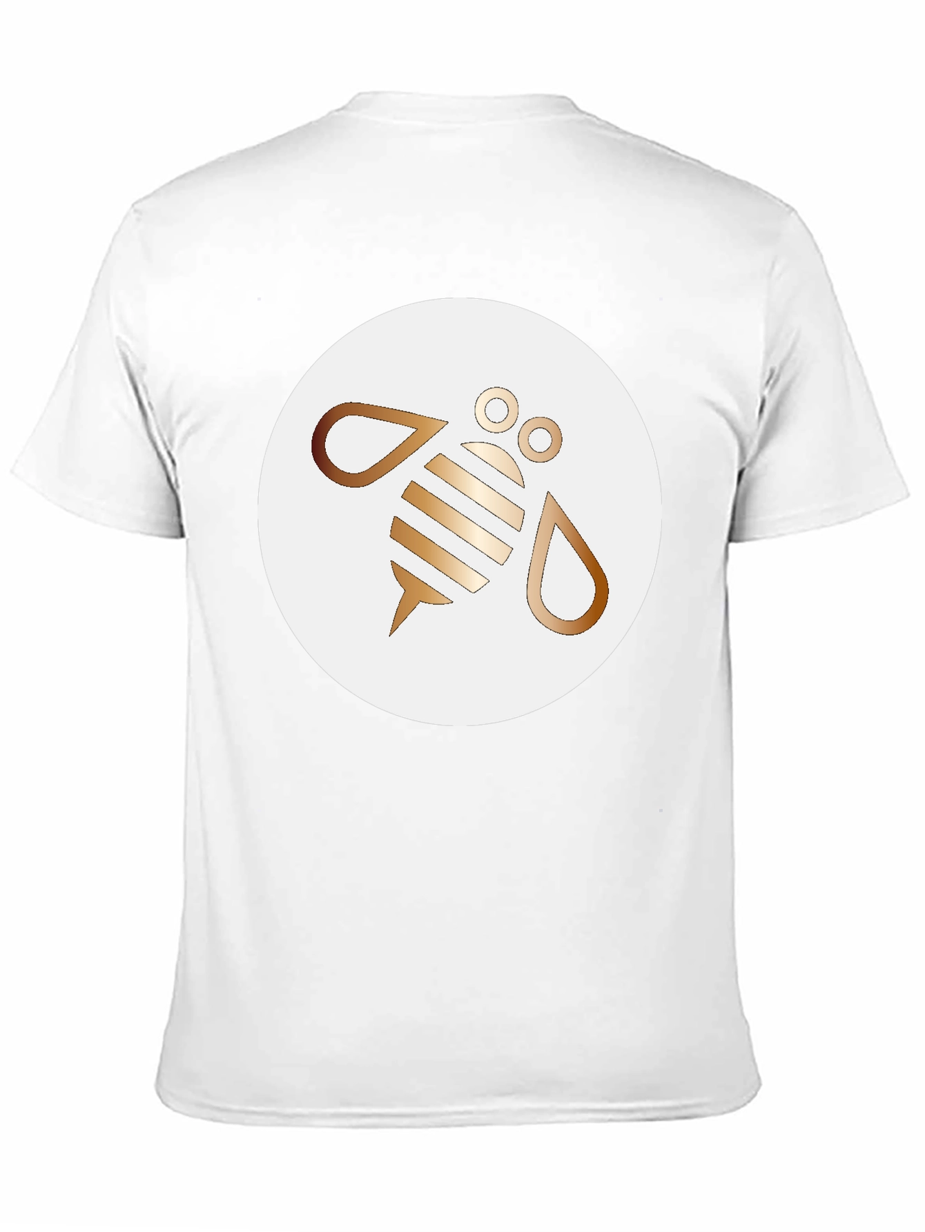 Mens Bee Graphic T-Shirt - Black Crew Neck Tee