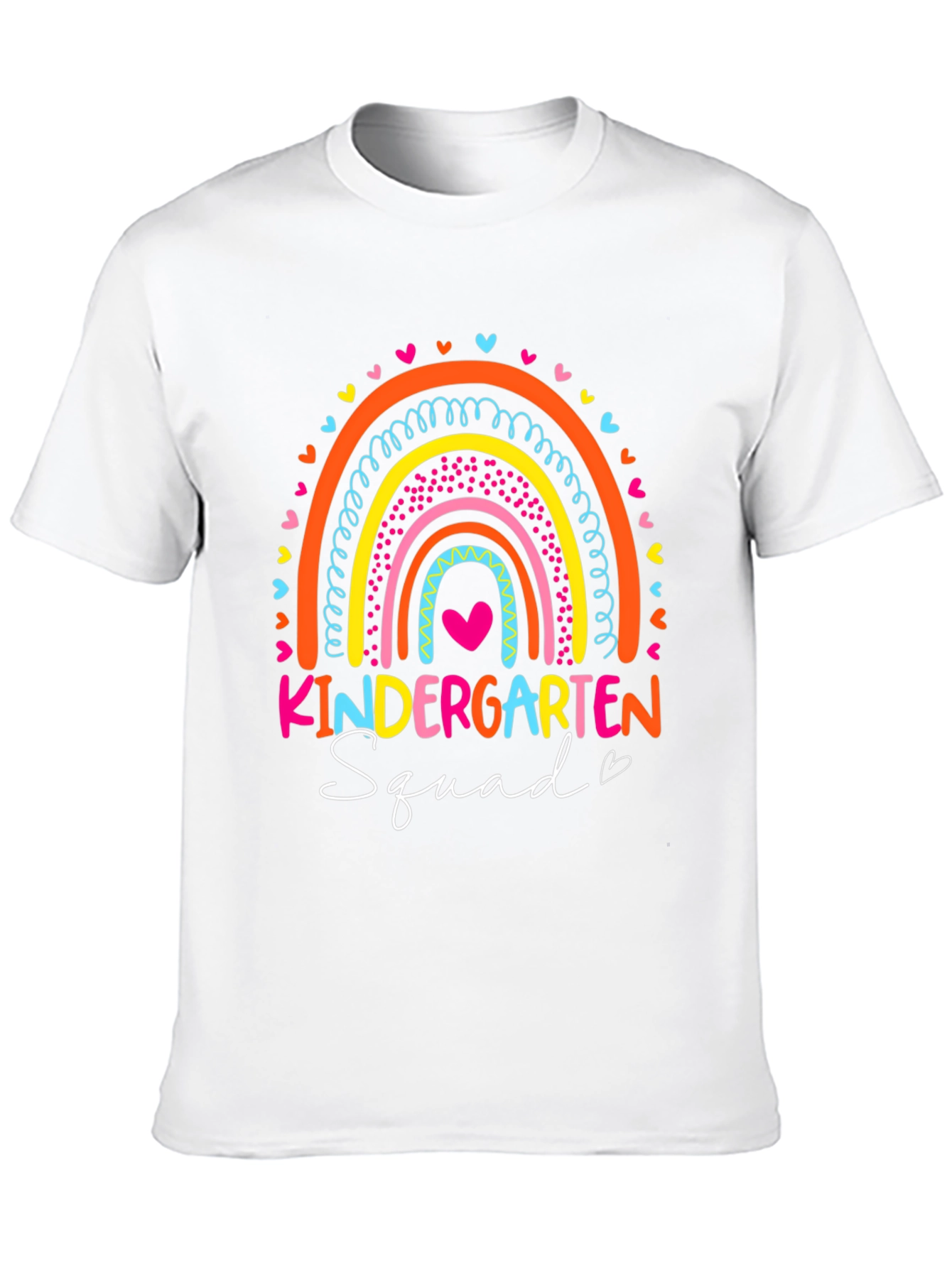Kindergarten Squad Rainbow Graphic T-Shirt