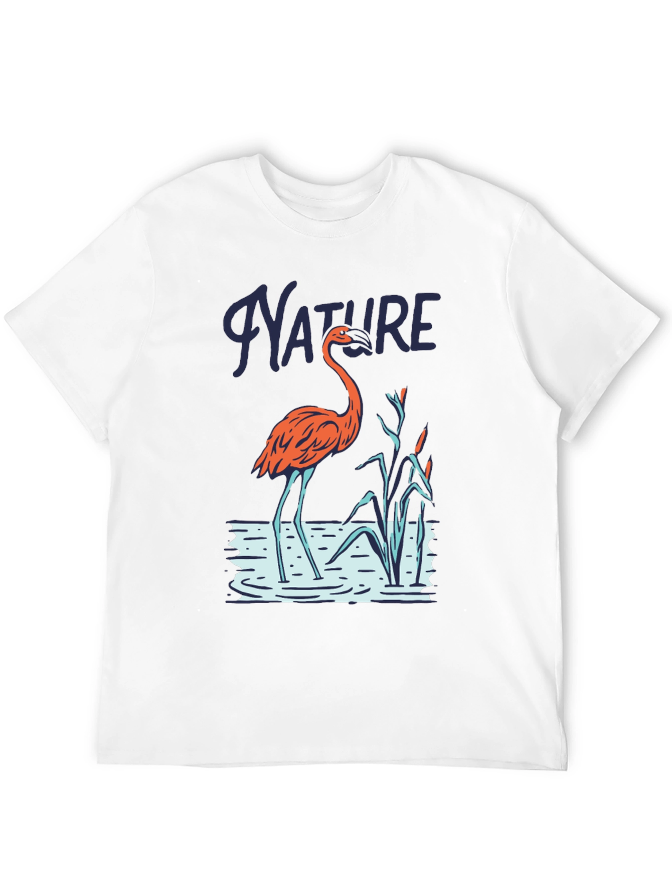 Nature Flamingo Graphic T-Shirt