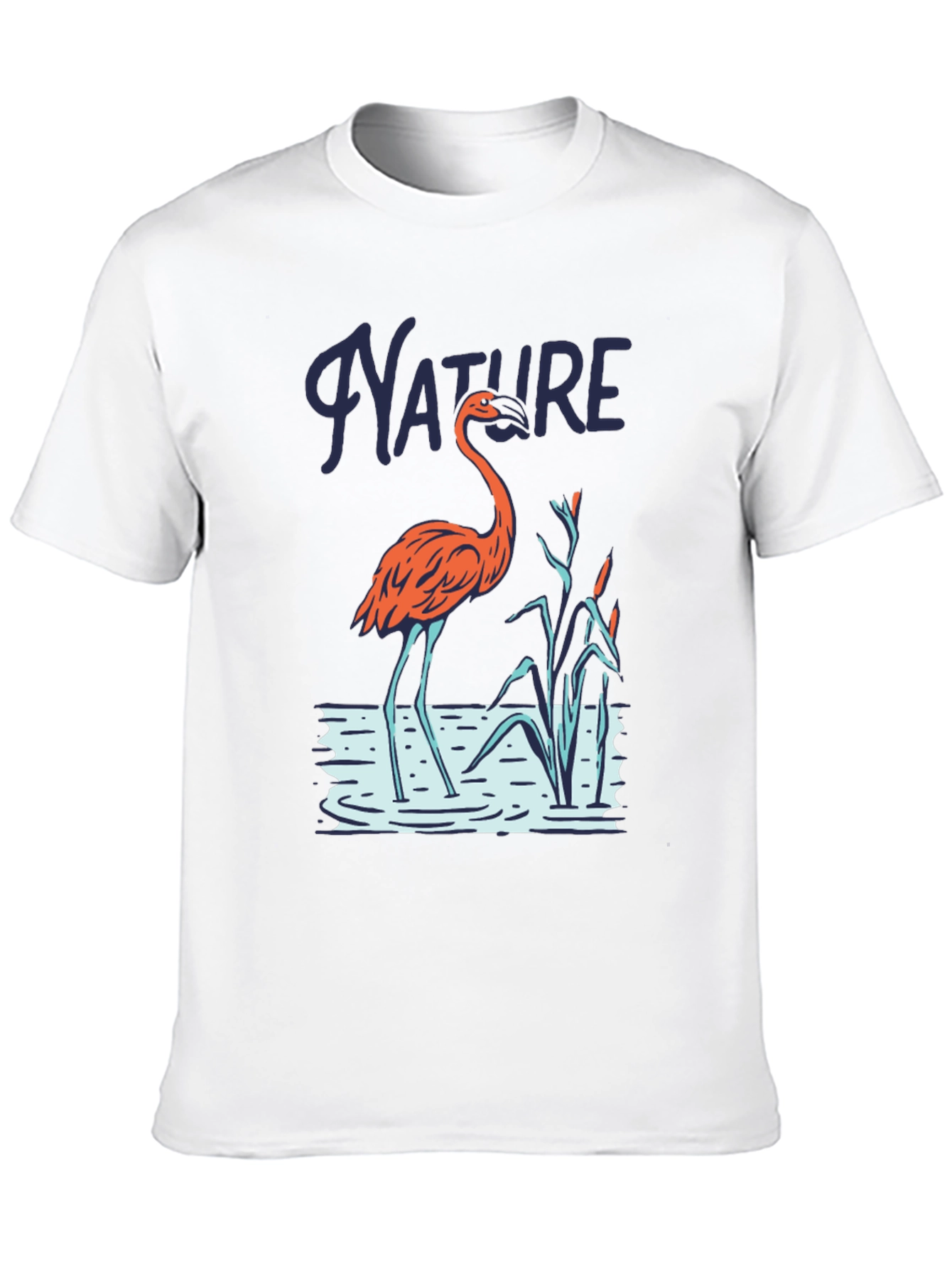 Nature Flamingo Graphic T-Shirt