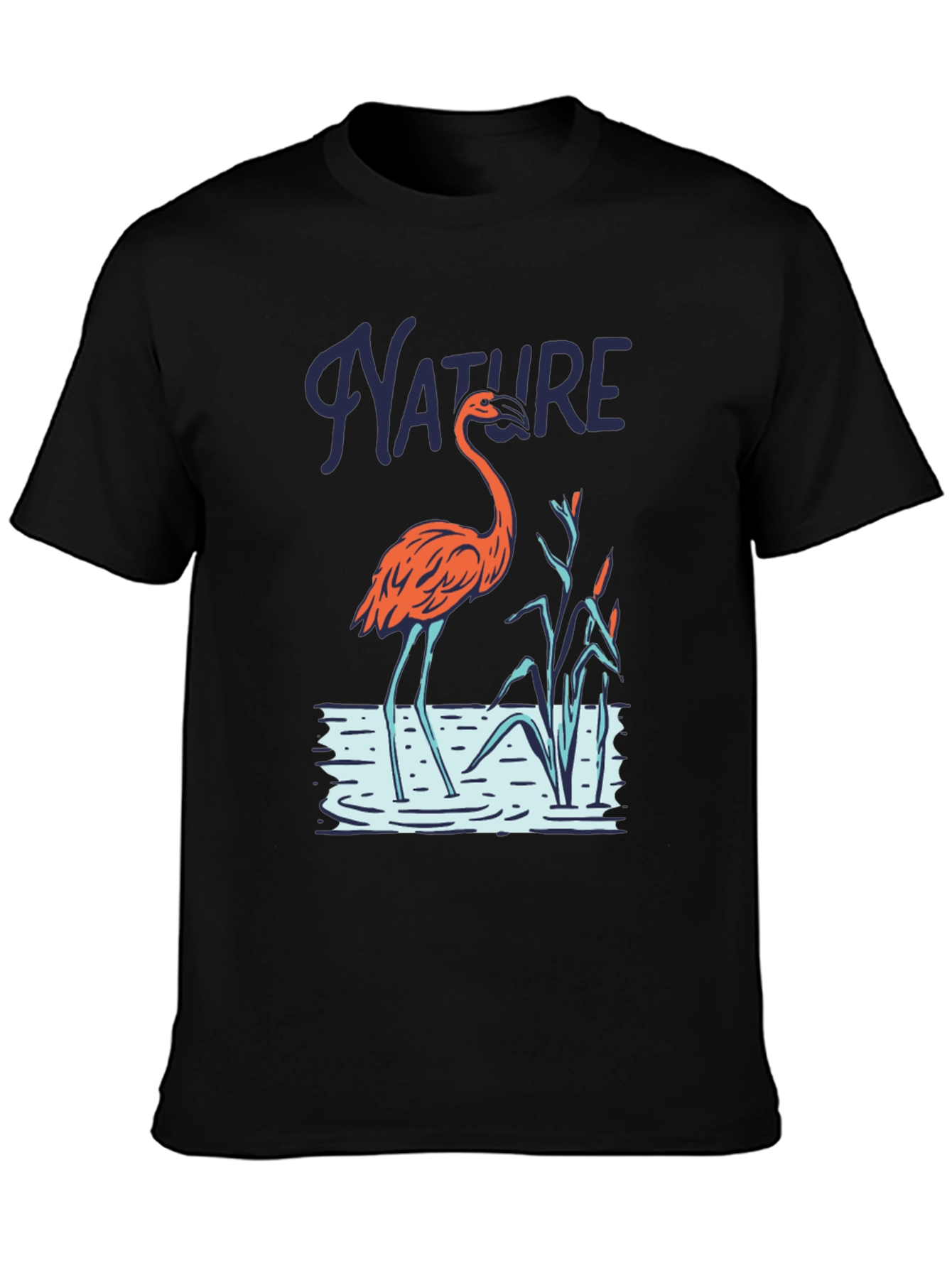 Nature Flamingo Graphic T-Shirt