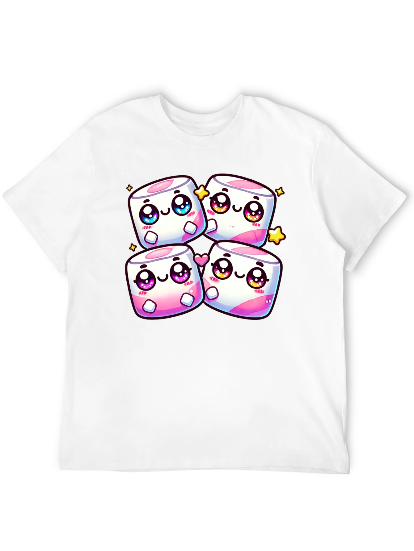 Kawaii Marshmallow T-Shirt - Cute Anime Design