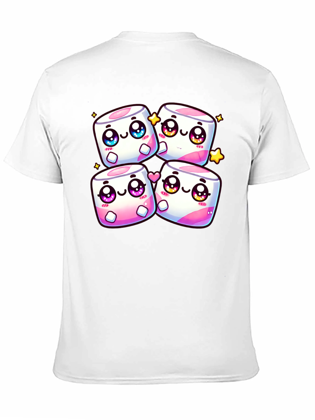 Kawaii Marshmallow T-Shirt - Cute Anime Design