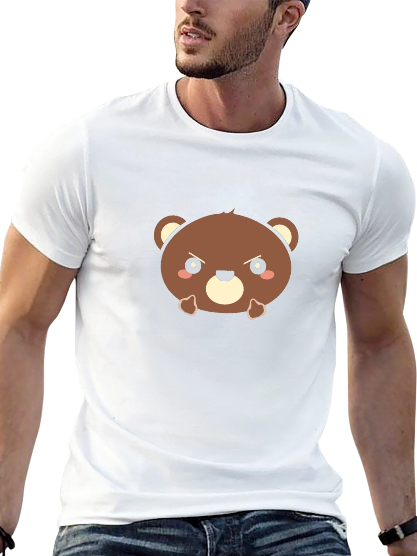 Angry Bear Graphic Tee - Soft Cotton Blend