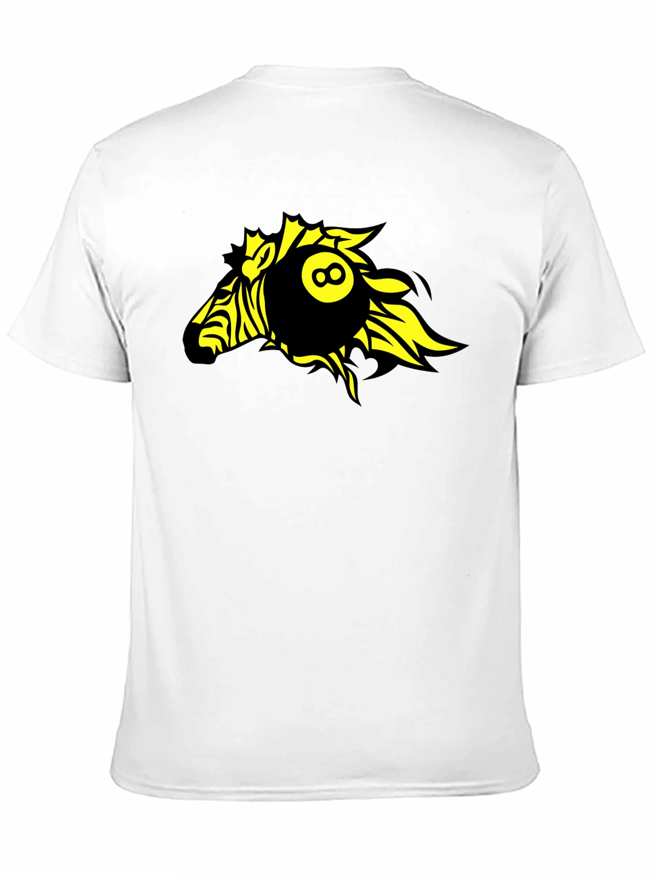 Zebra 8-Ball Graphic T-Shirt - Bold Design