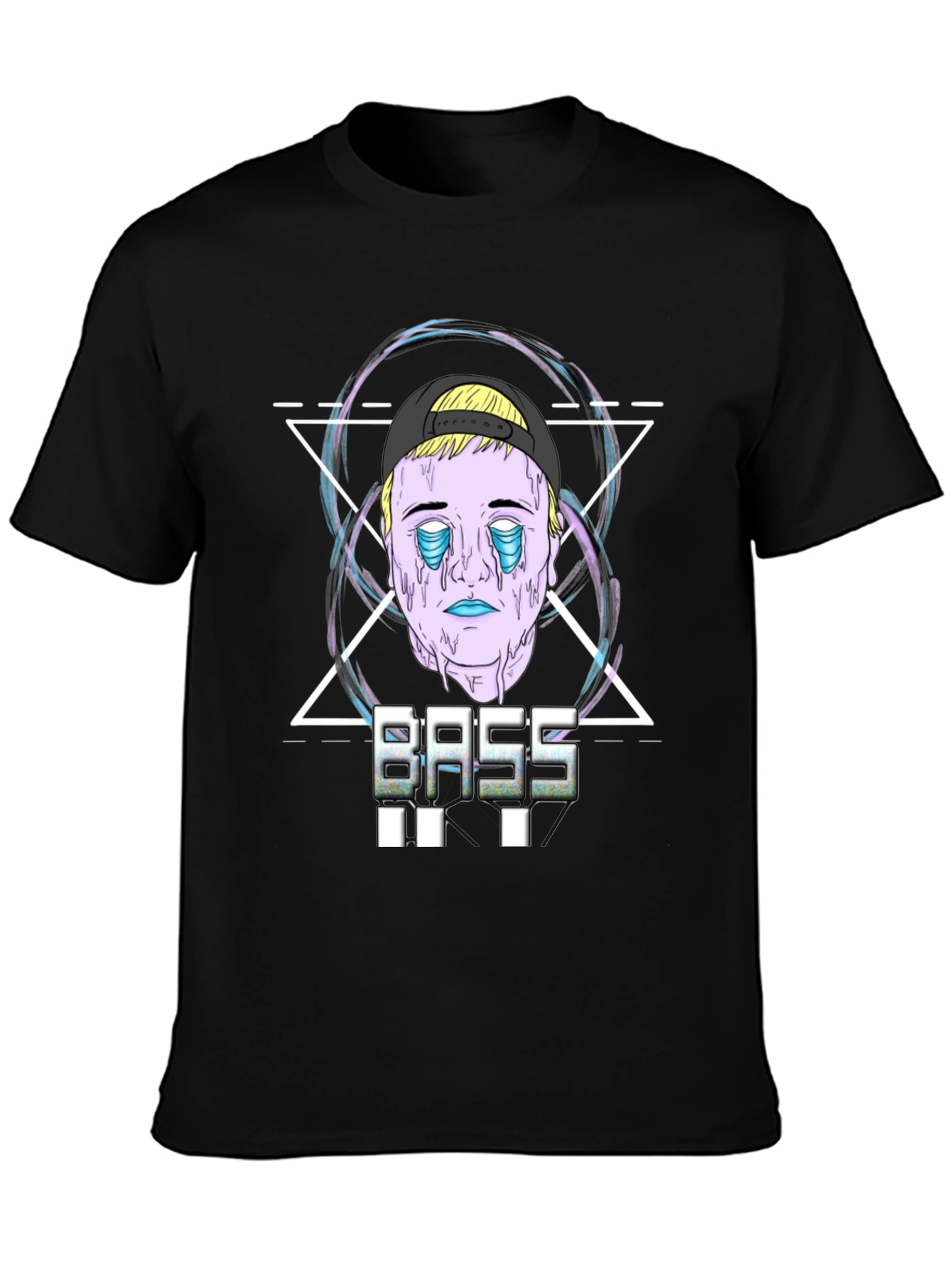 Bass Graphic Print Black T-Shirt
