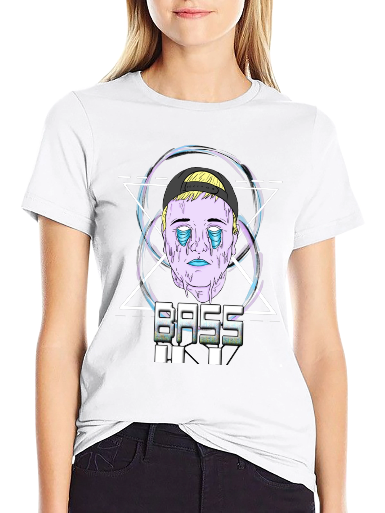 Bass Graphic Print Black T-Shirt