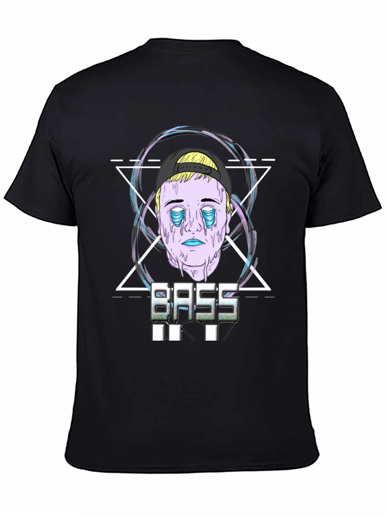 Bass Graphic Print Black T-Shirt