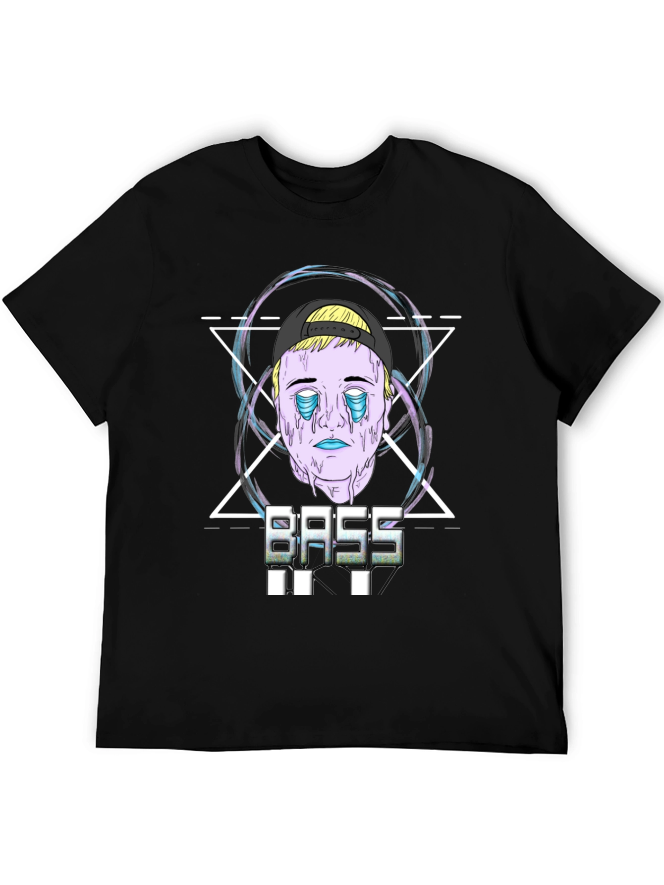Bass Graphic Print Black T-Shirt