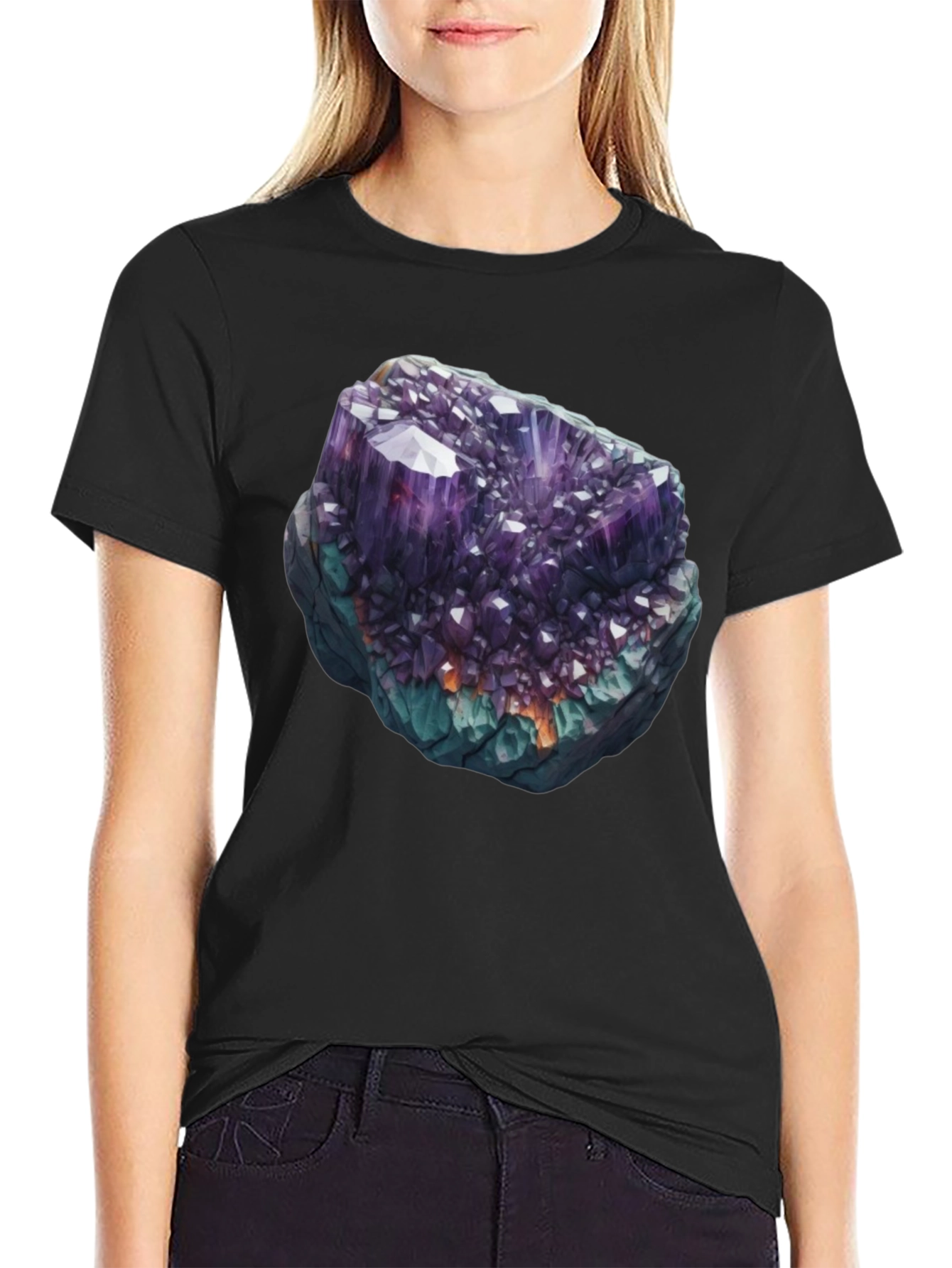 Amethyst Crystal Graphic T-Shirt