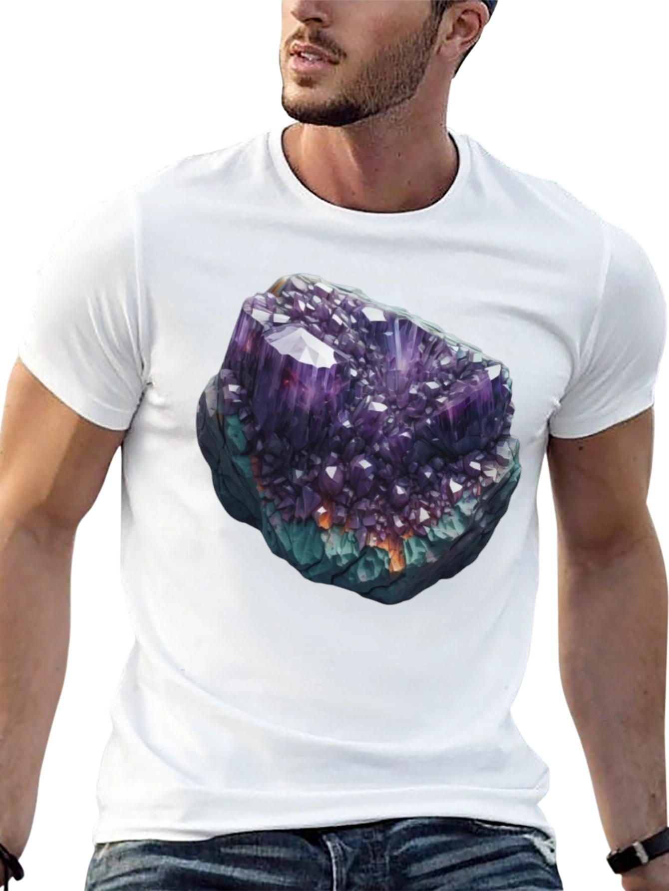 Amethyst Crystal Graphic T-Shirt