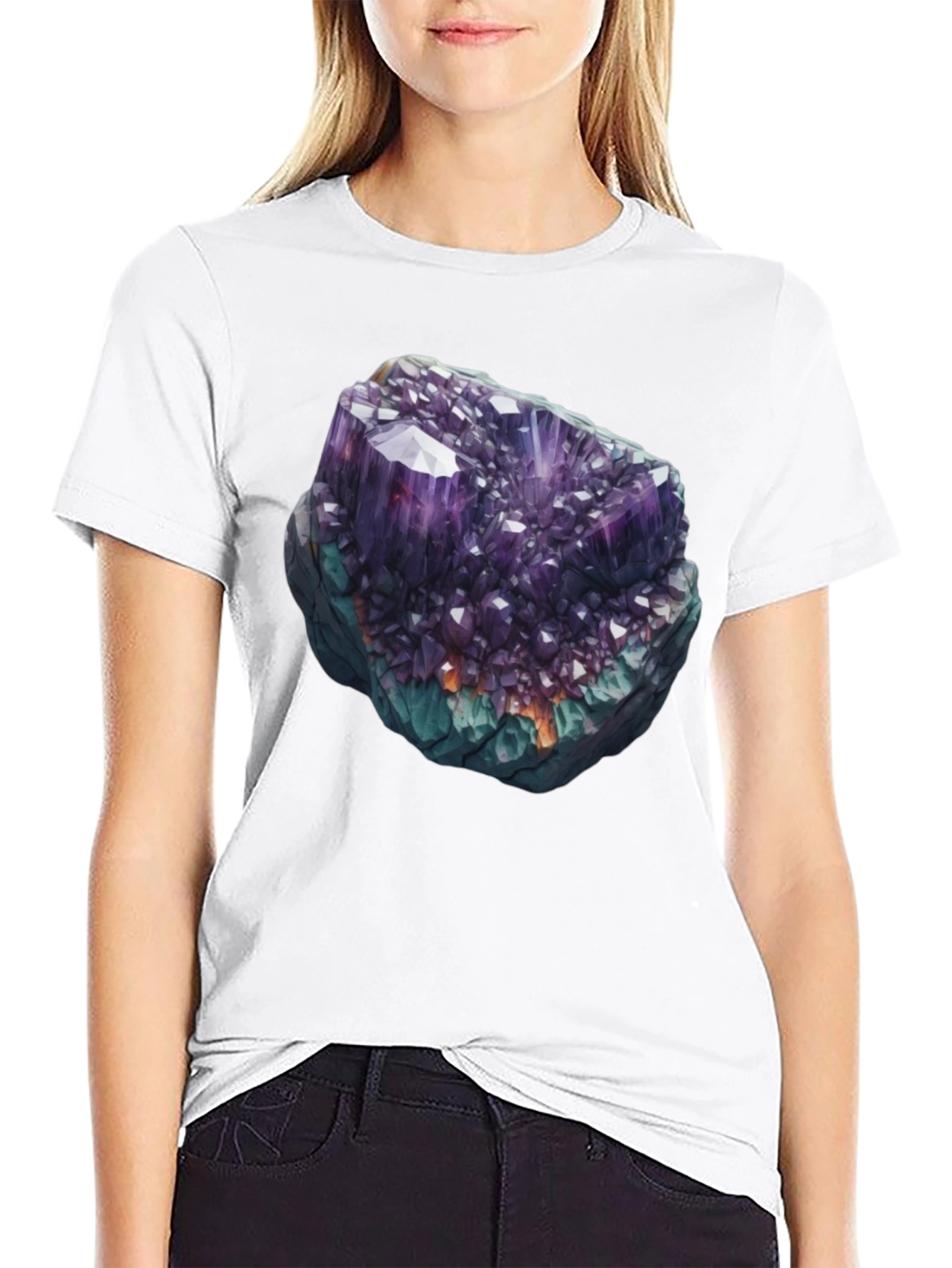 Amethyst Crystal Graphic T-Shirt