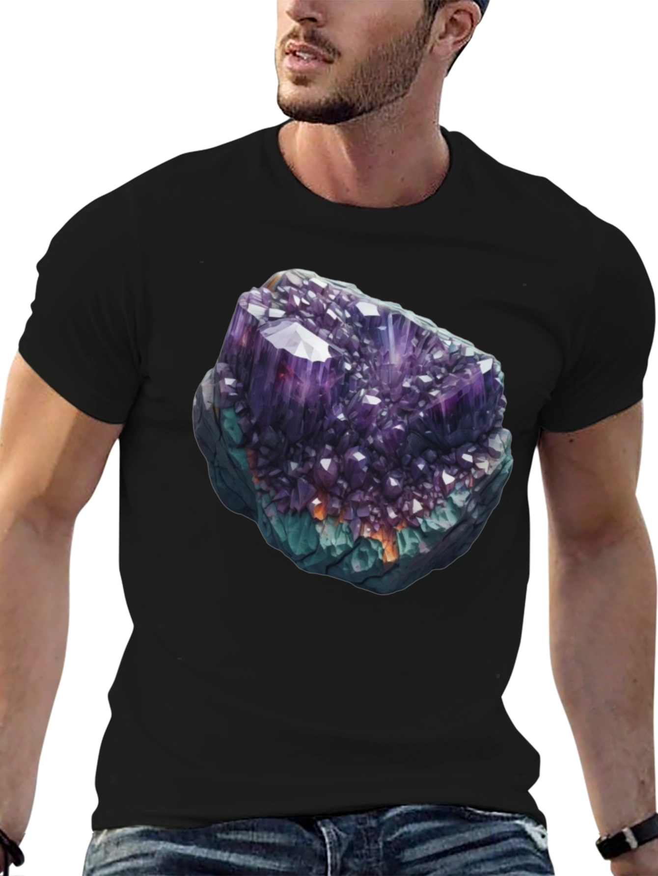 Amethyst Crystal Graphic T-Shirt