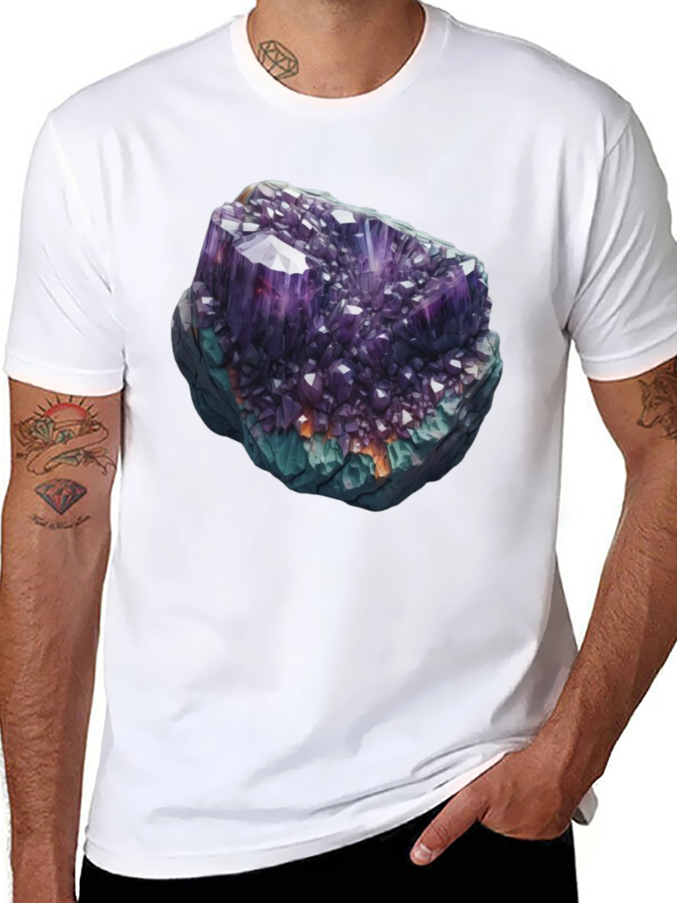 Amethyst Crystal Graphic T-Shirt