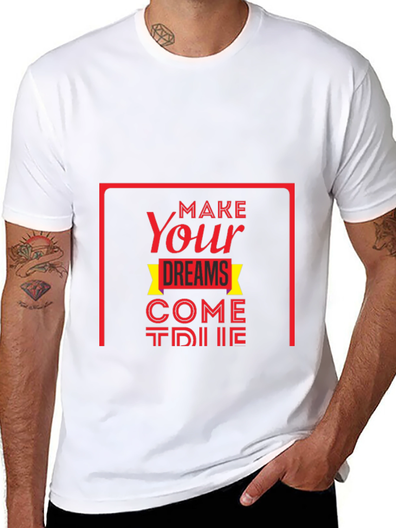 Inspirational Graphic Tee: Make Your Dreams Come True