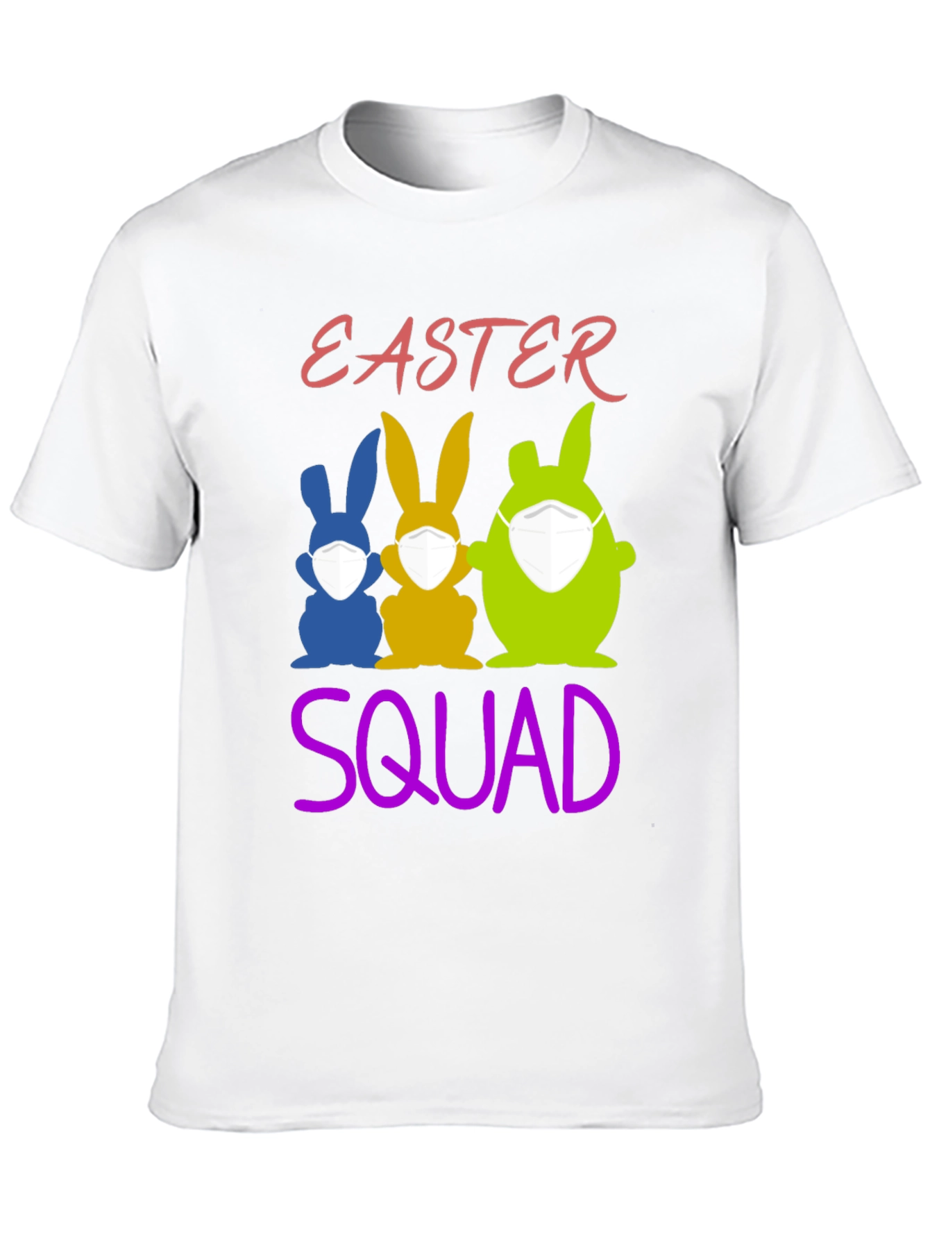 Easter Squad T-Shirt: Funny Bunny Mask Tee