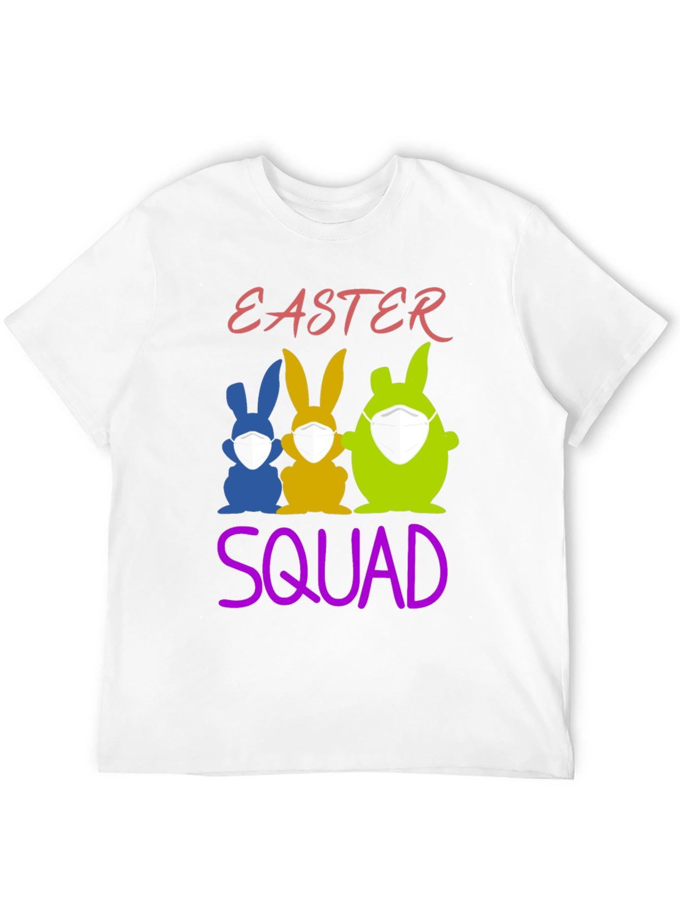 Easter Squad T-Shirt: Funny Bunny Mask Tee
